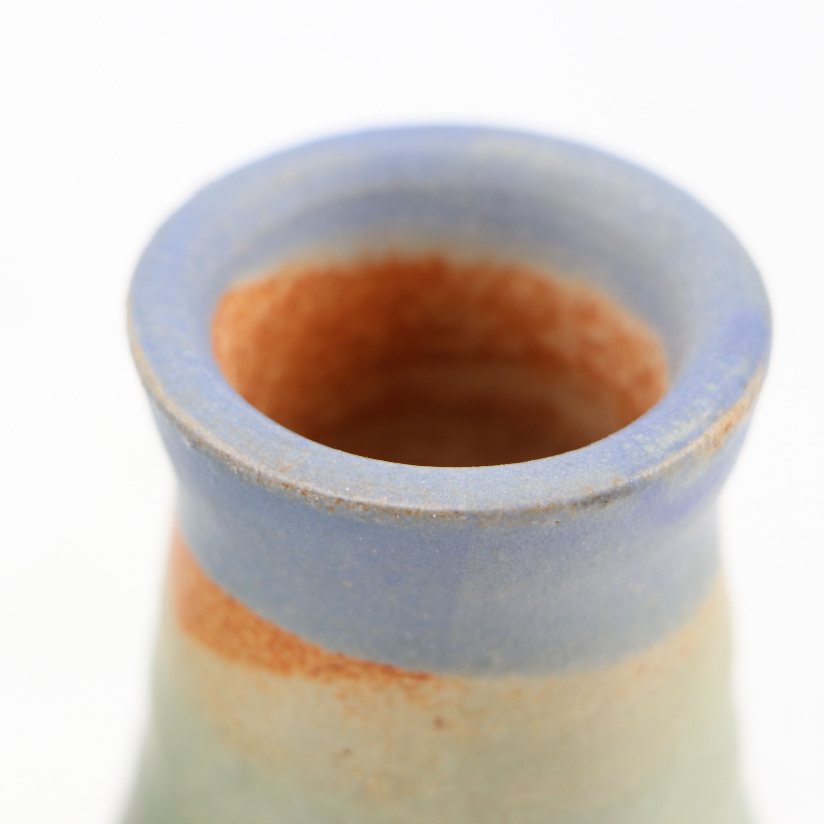 Dick Overman Handcrafted Ceramic Honey Pot and Bud Vase