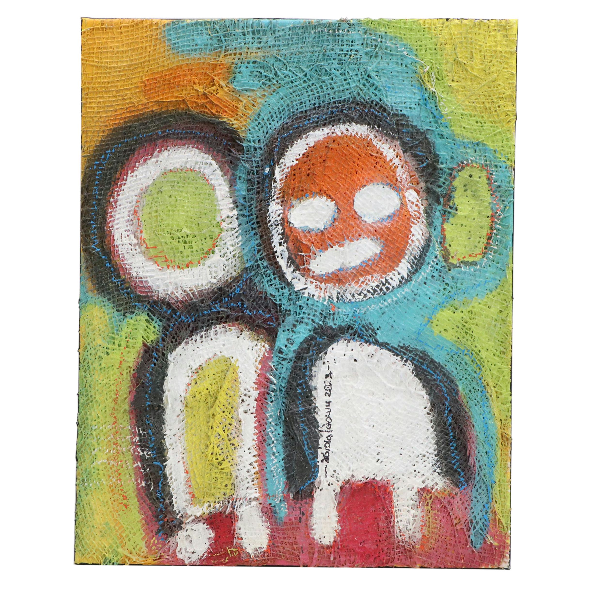 Abiola Idowu Stylized Portrait Collage "Love," 2023