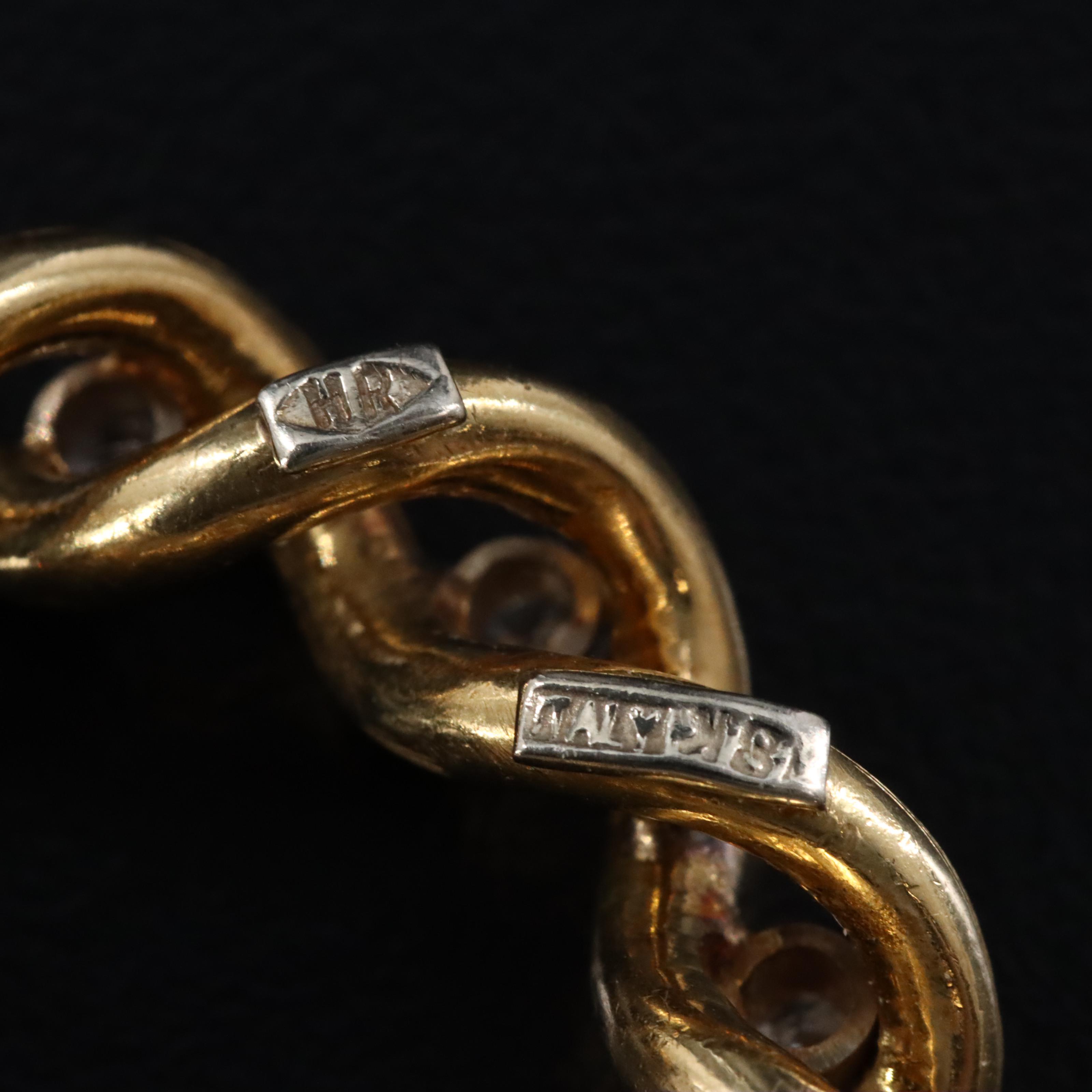 Robert Rosenthal 18K 0.54 CTW Diamond Braided Circle Brooch