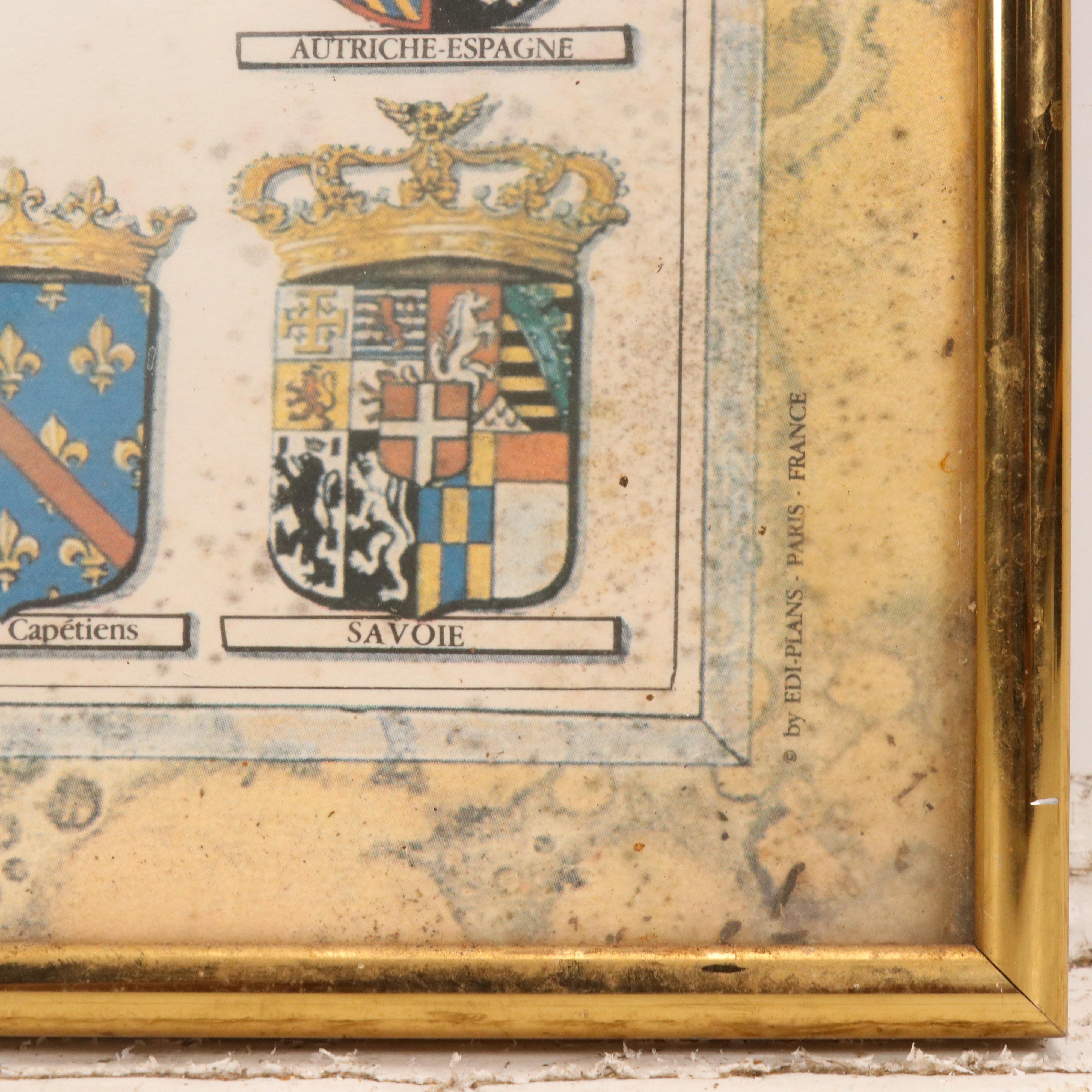 Offset Lithograph "Tableau Généalogique des Rois de France"