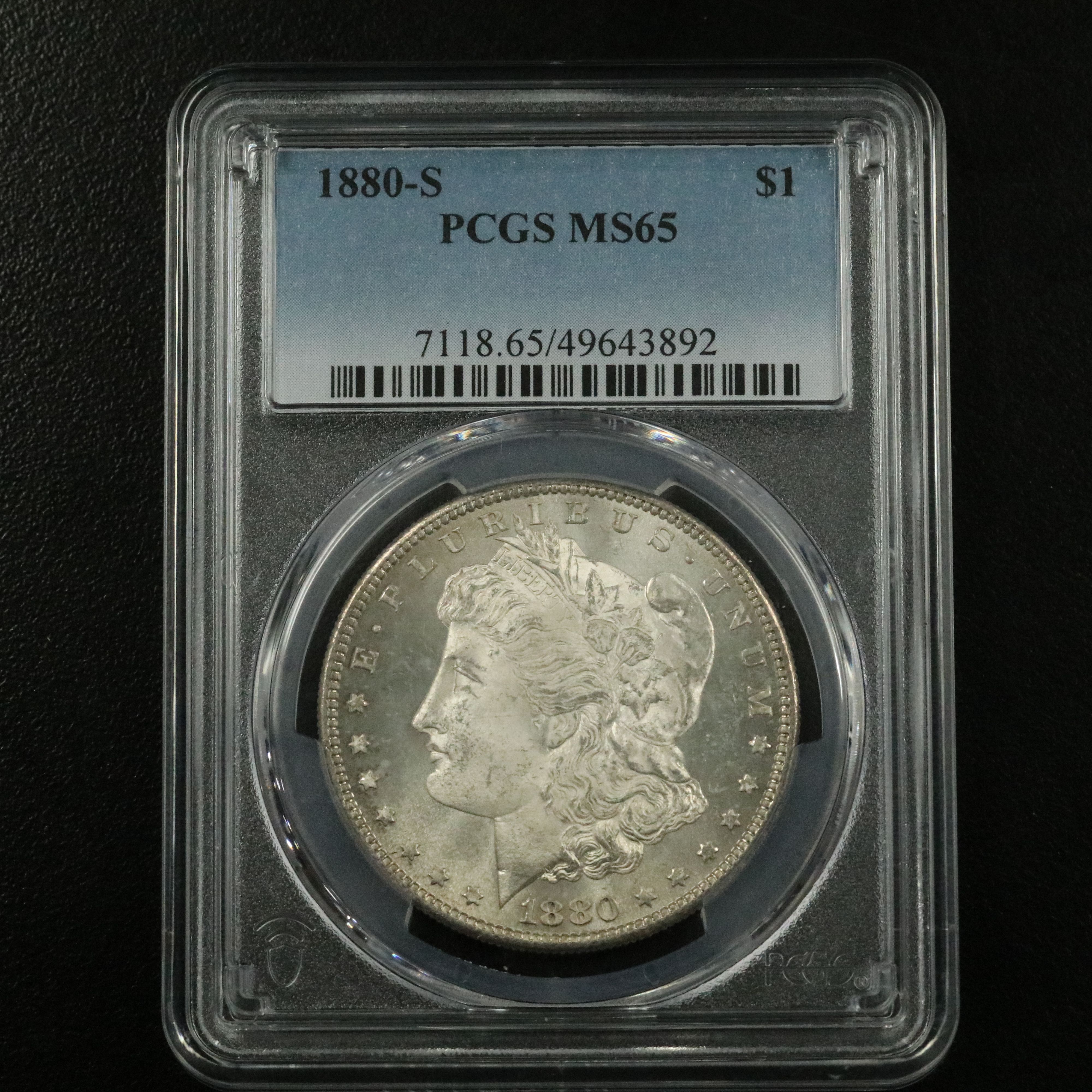 PCGS Graded MS65 1880-S Morgan Silver Dollar