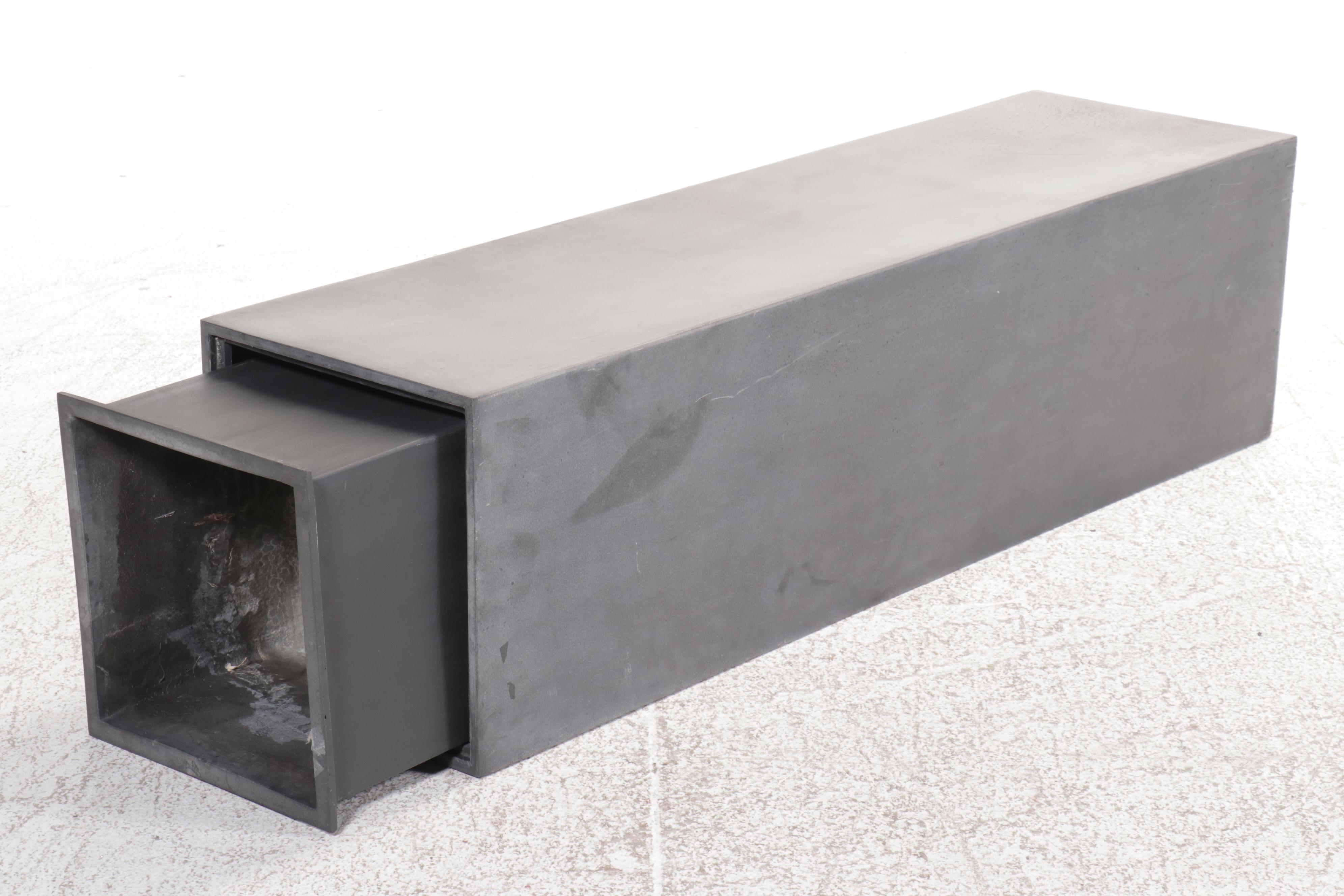 Modernist Style Pedestal Planter Box