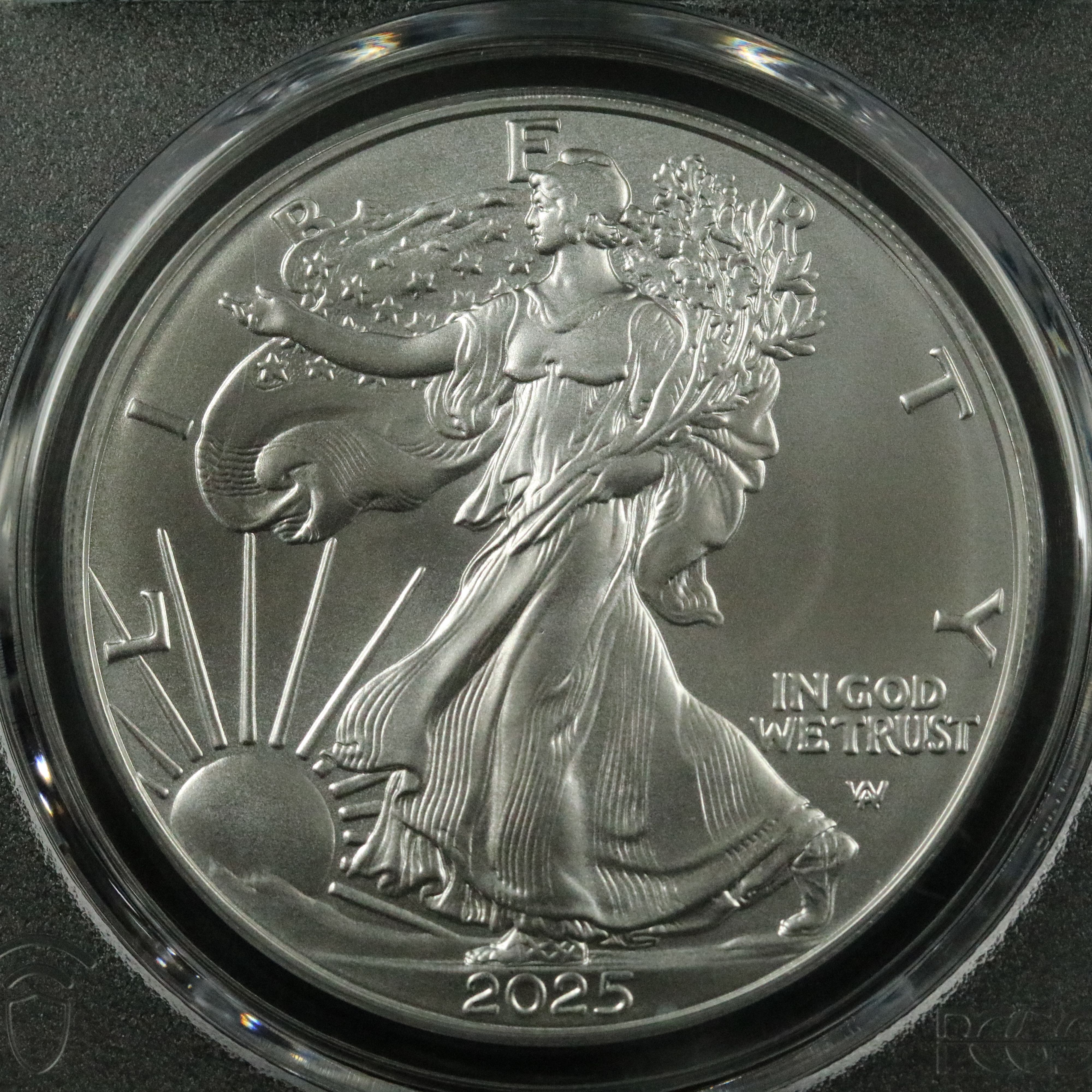 PCGS Graded MS70 2025 $1 American Silver Eagle