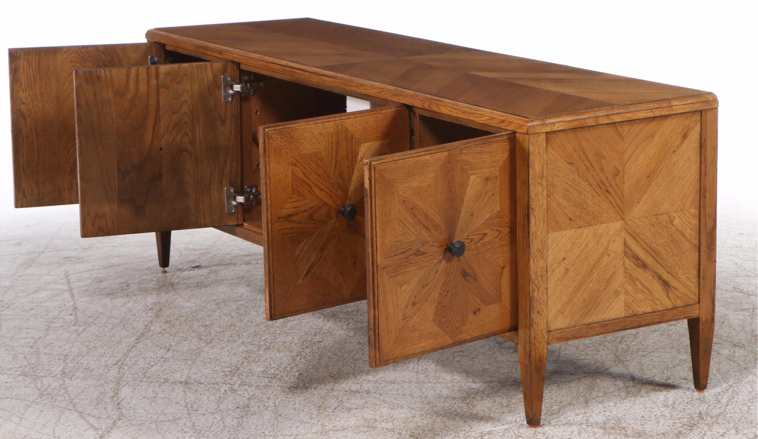 Theodore Alexander Mid Century Modern Style Oak Credenza