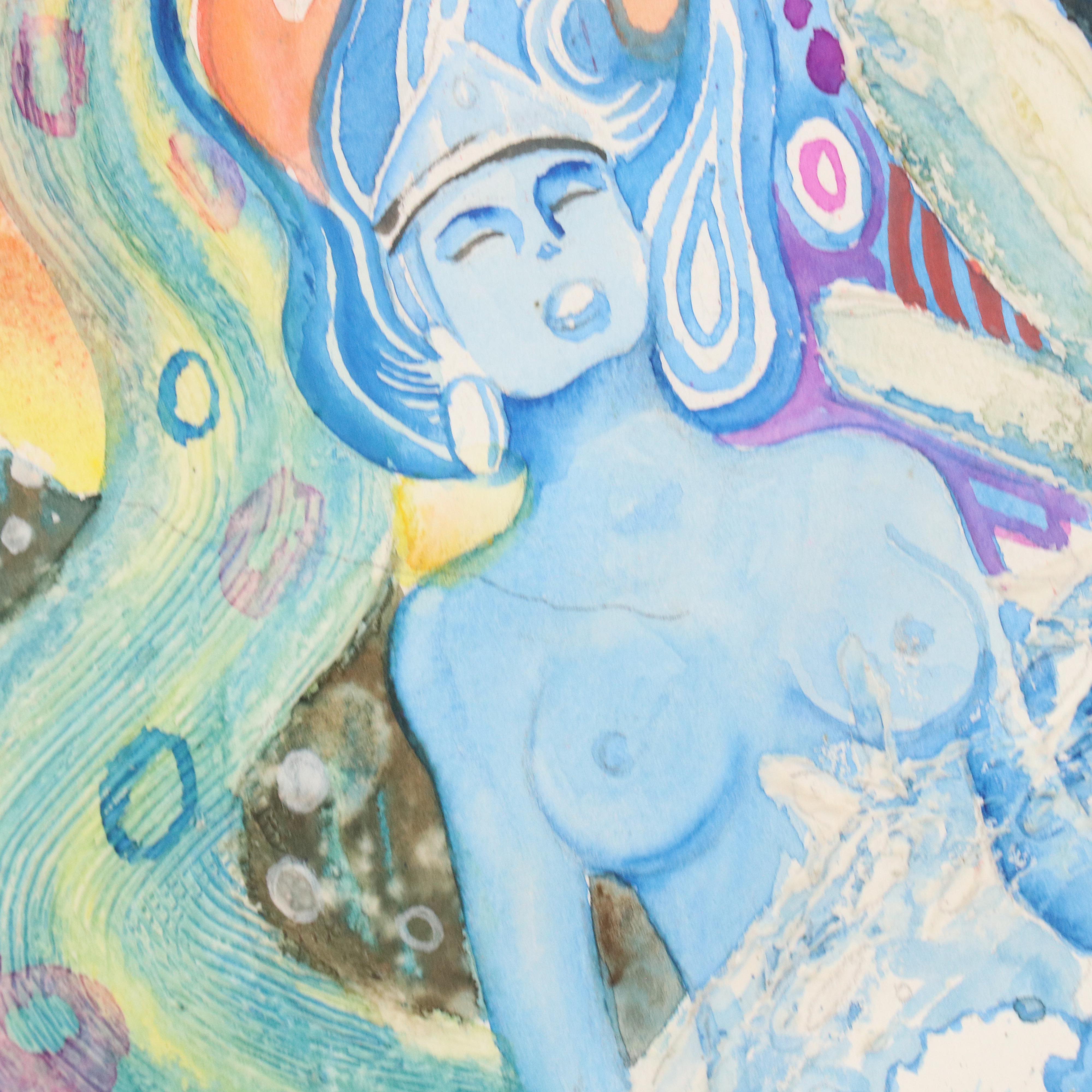 Porro Peruvian Fantasy Mixed Media Composition