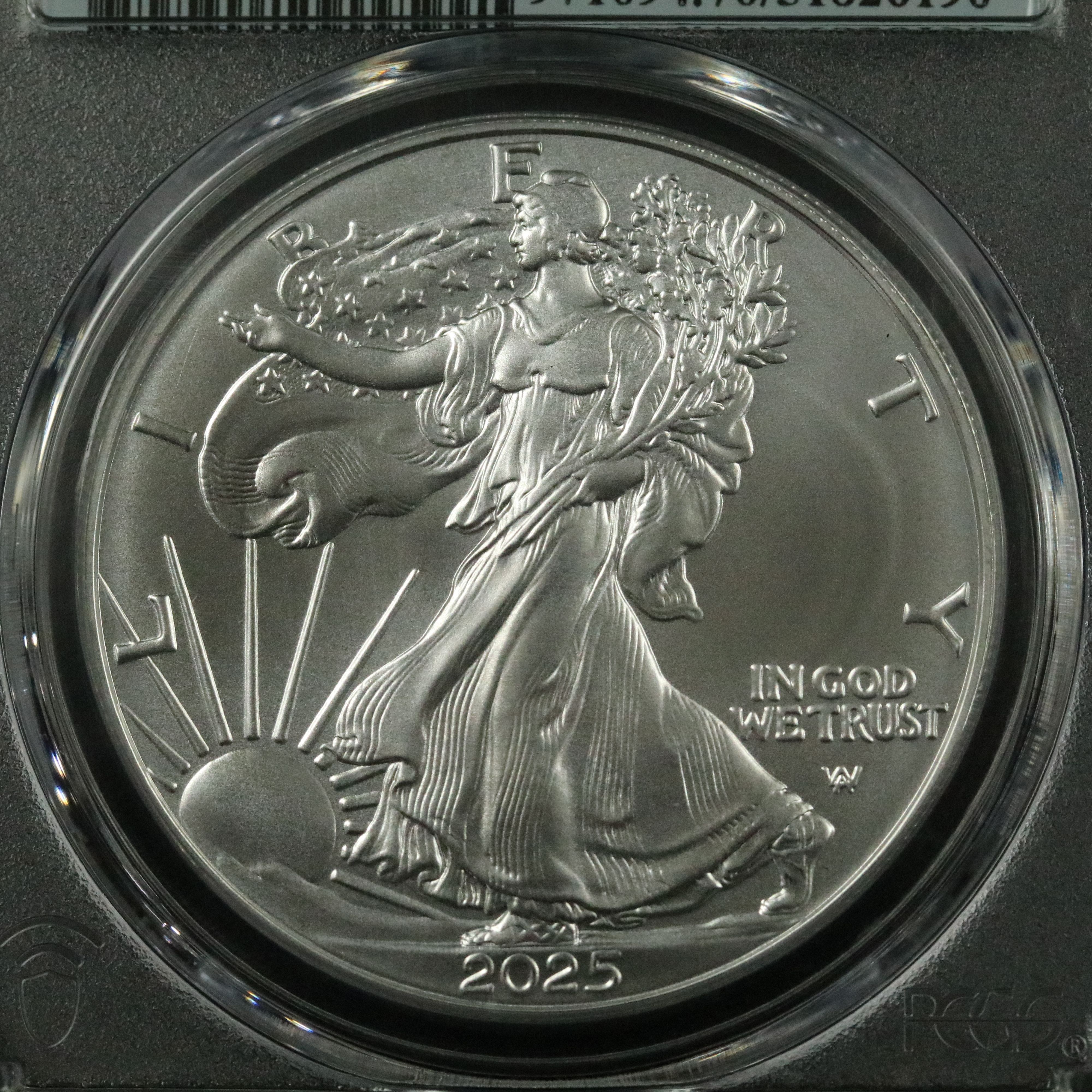 PCGS Graded MS70 2025 $1 American Silver Eagle