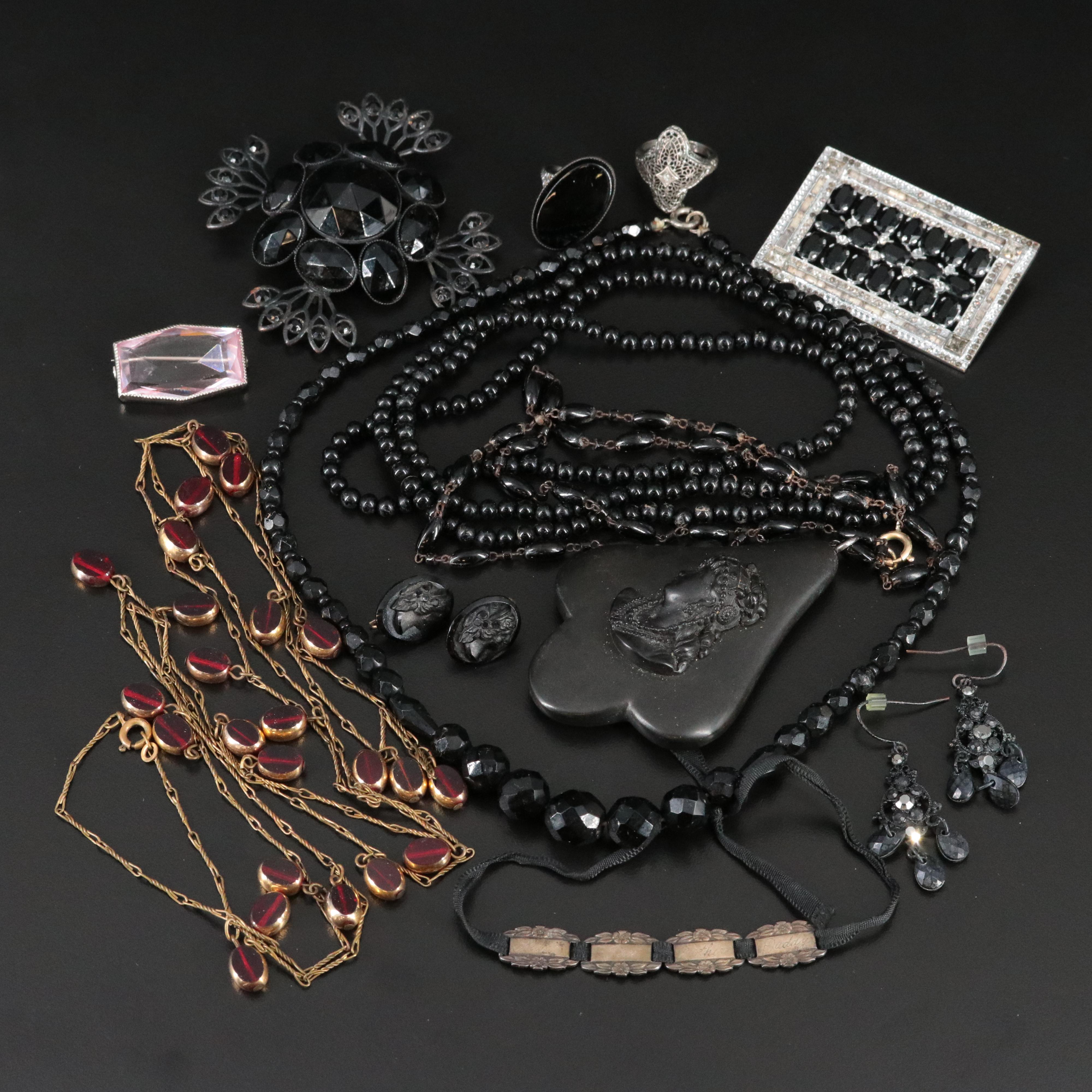 Vintage Sterling Gemstone Forget-Me-Not Necklace, Bracelet and Ring Collection