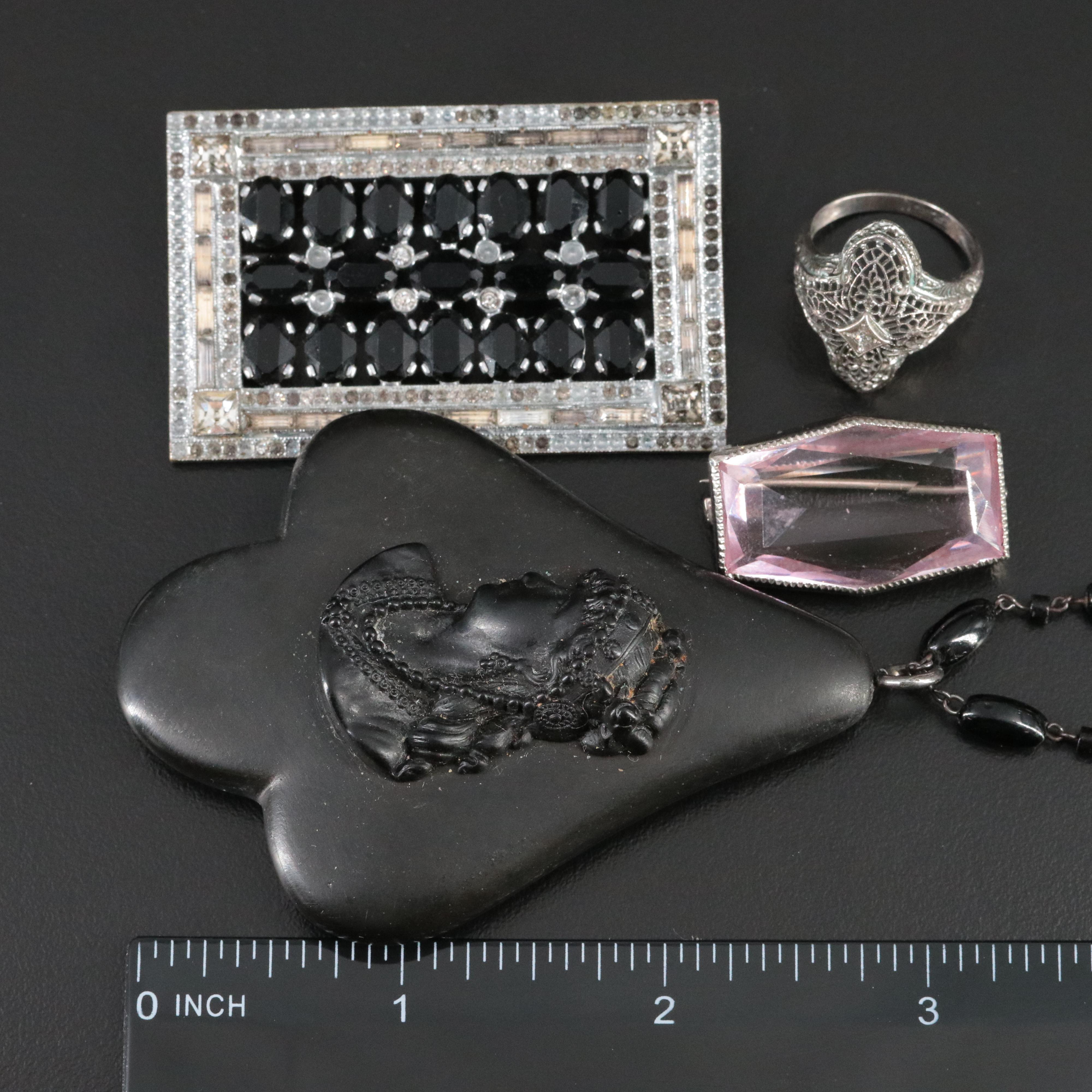 Vintage Sterling Gemstone Forget-Me-Not Necklace, Bracelet and Ring Collection