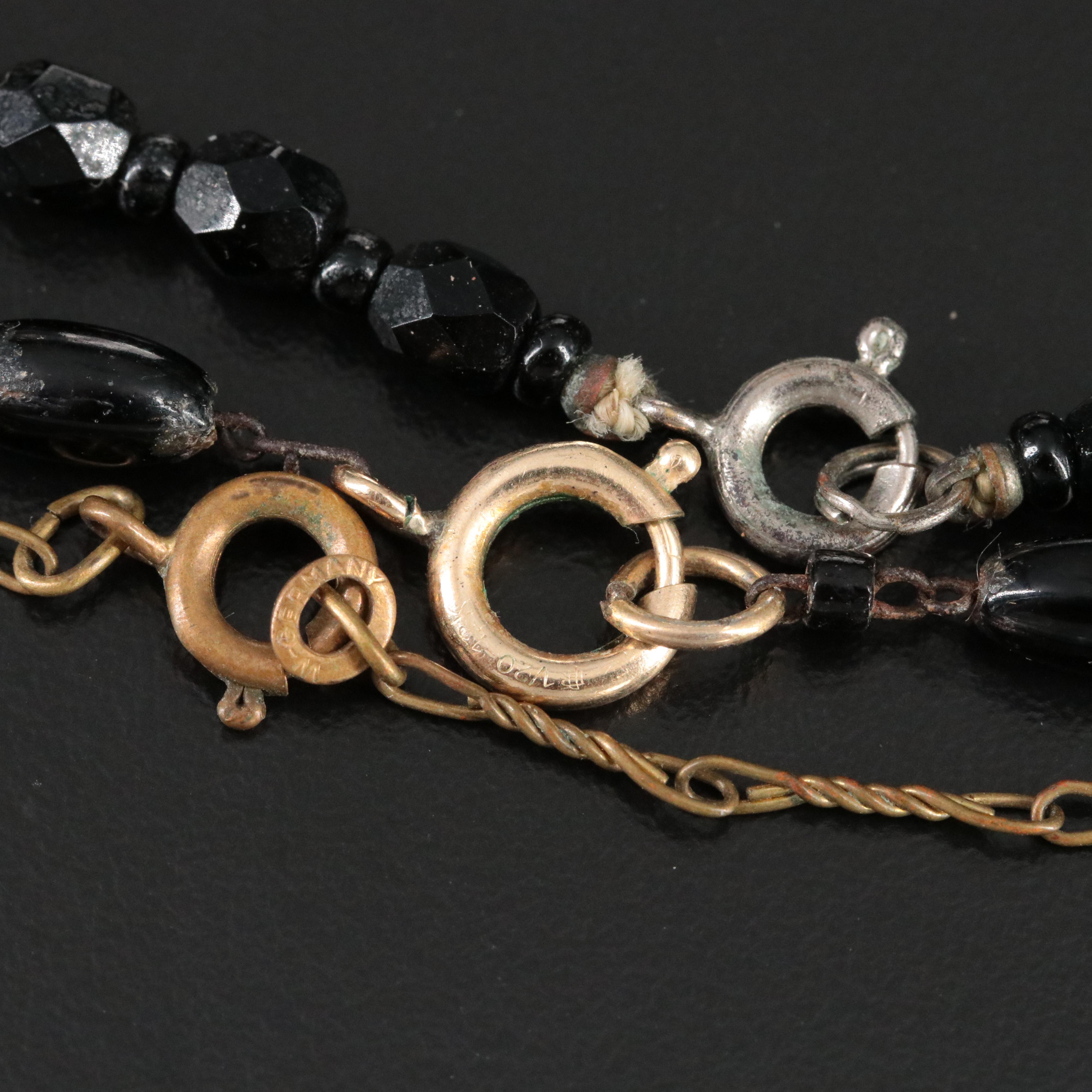 Vintage Sterling Gemstone Forget-Me-Not Necklace, Bracelet and Ring Collection