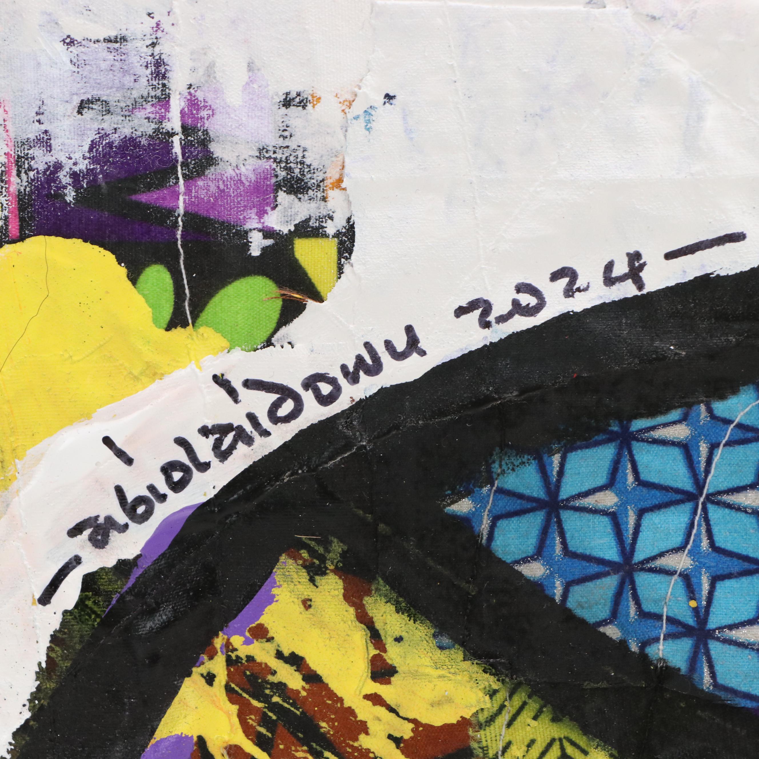 Abiola Idowu Stylized Portrait Collage "Amen," 2024