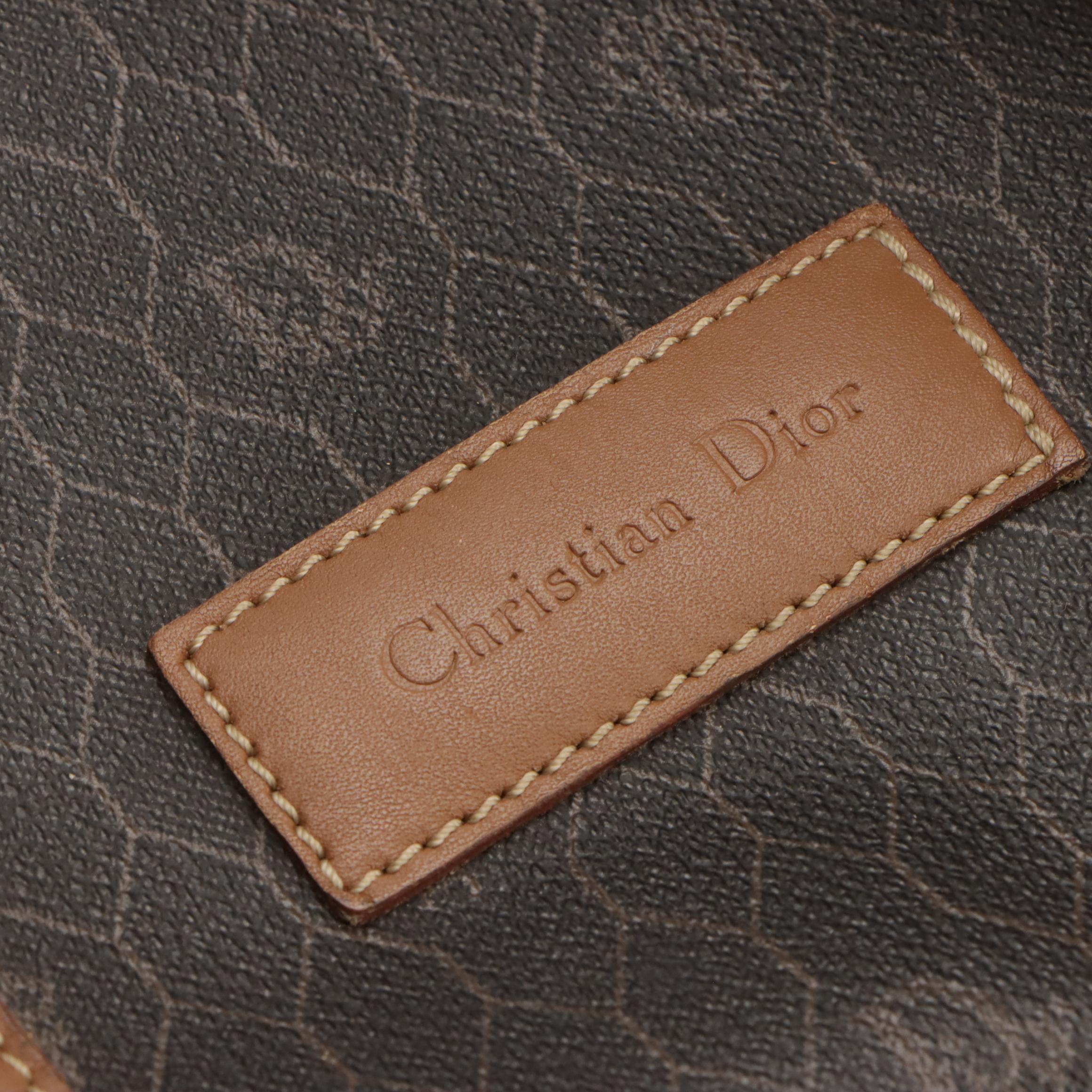 Christian Dior Small Travel Duffle in Logo Honeycomb Coated Canvas