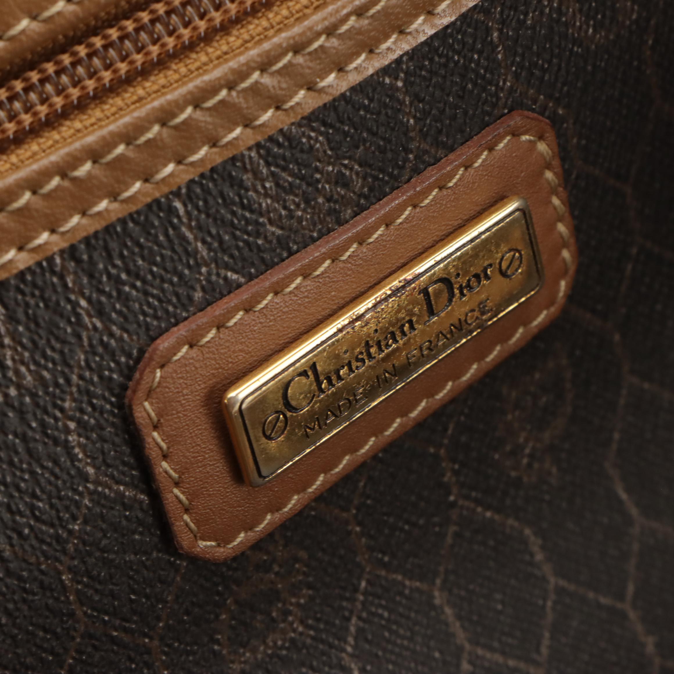 Christian Dior Small Travel Duffle in Logo Honeycomb Coated Canvas