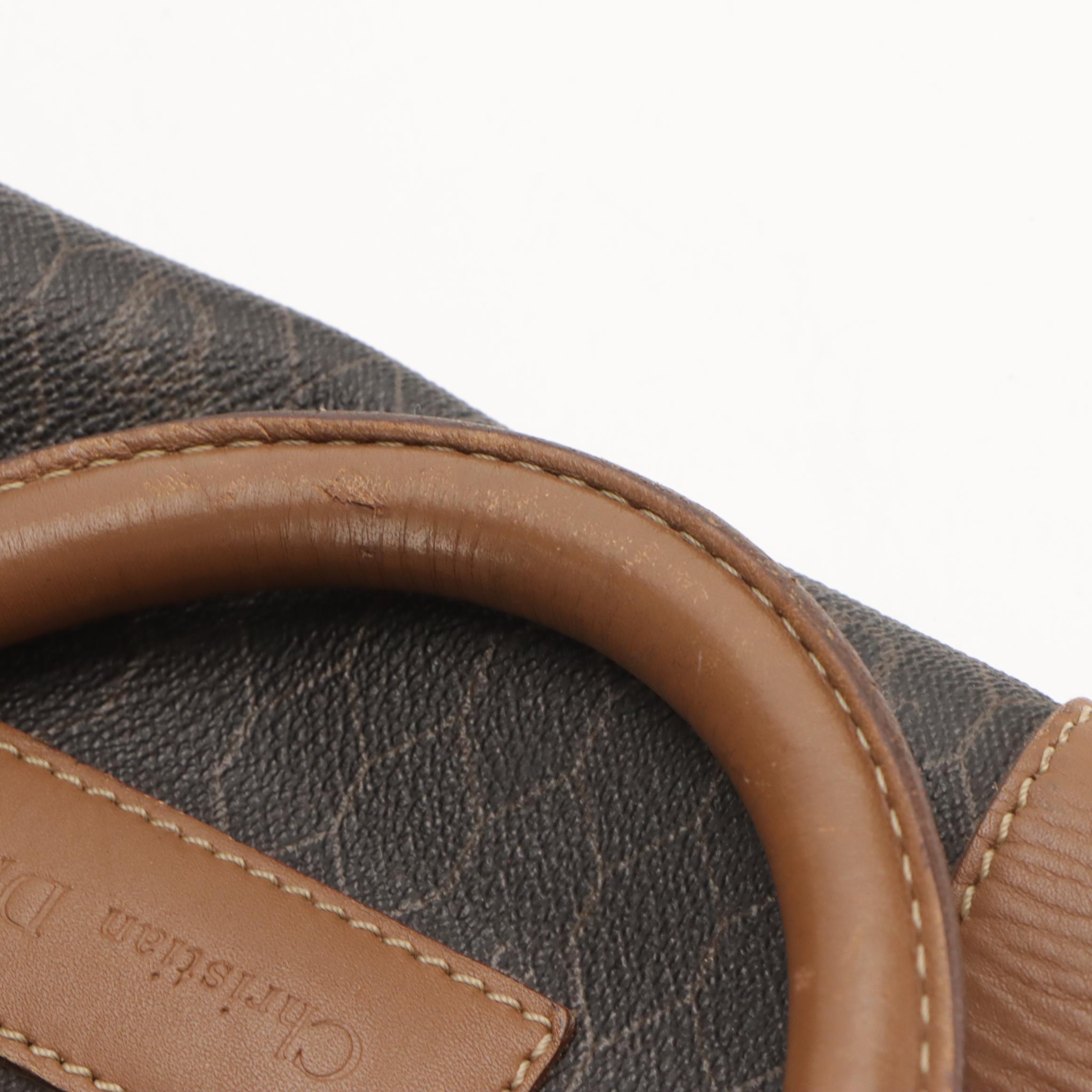 Christian Dior Small Travel Duffle in Logo Honeycomb Coated Canvas