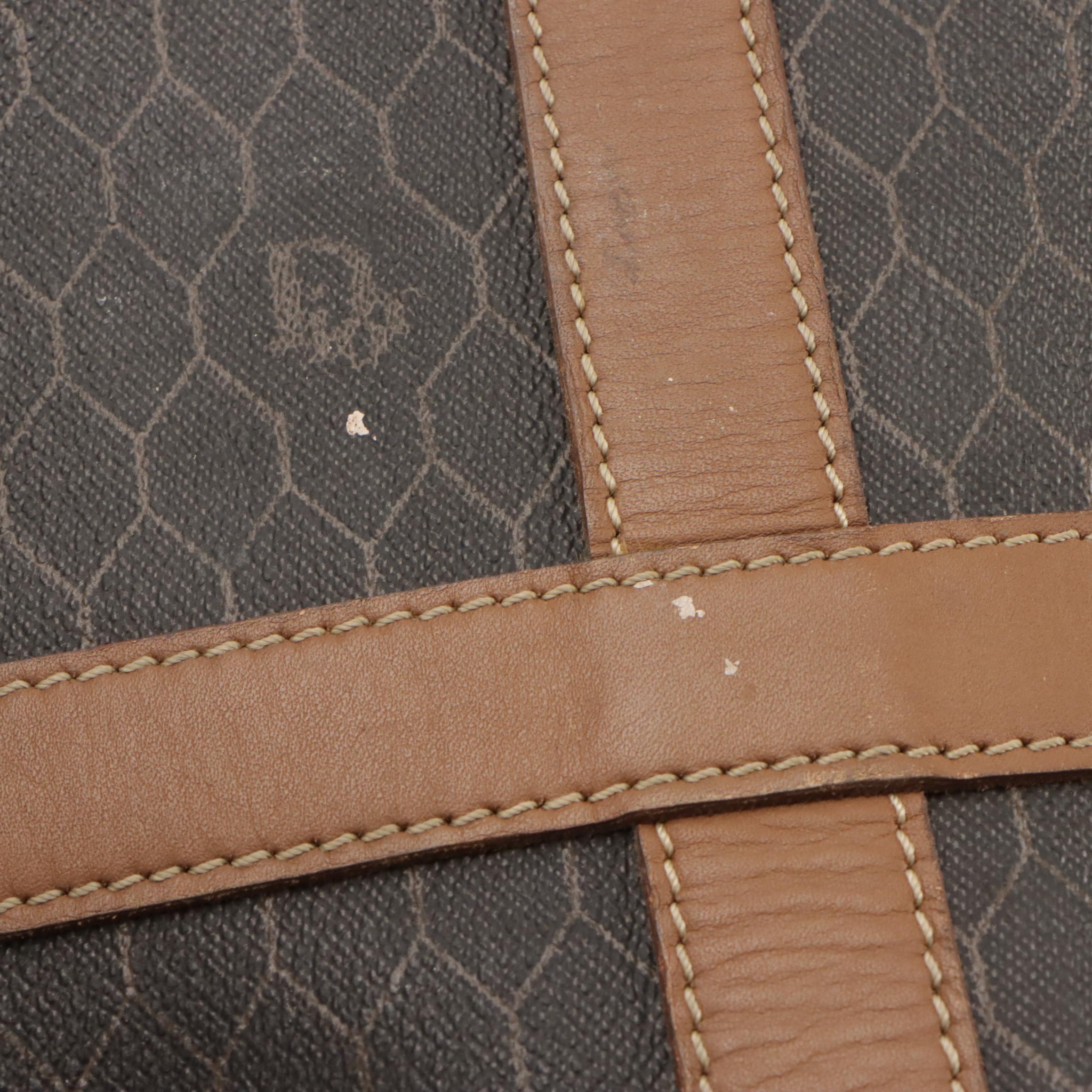 Christian Dior Small Travel Duffle in Logo Honeycomb Coated Canvas