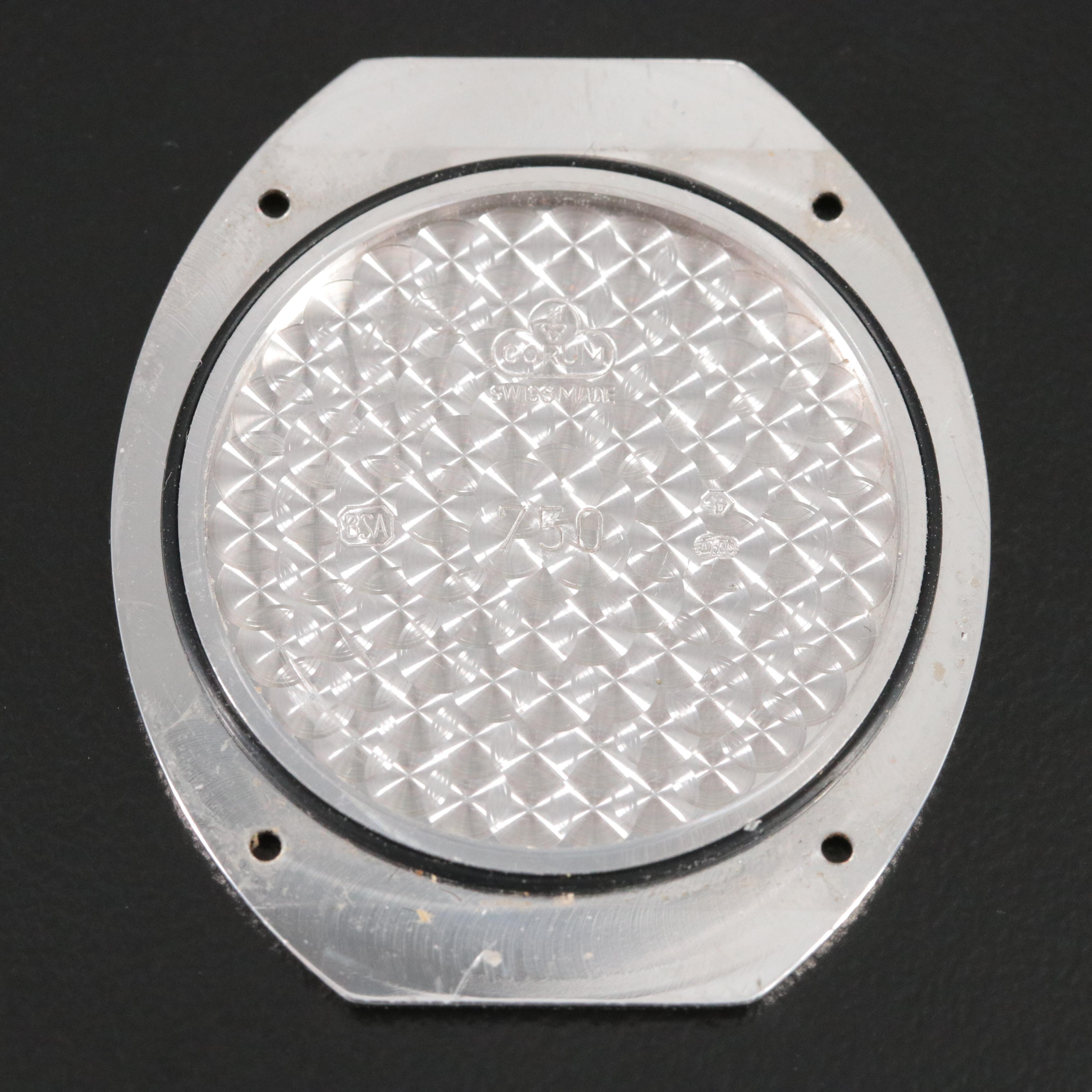 18K Corum Mother-of-Pearl Factory 2.50 CTW Diamond and Sapphire Dial Watch