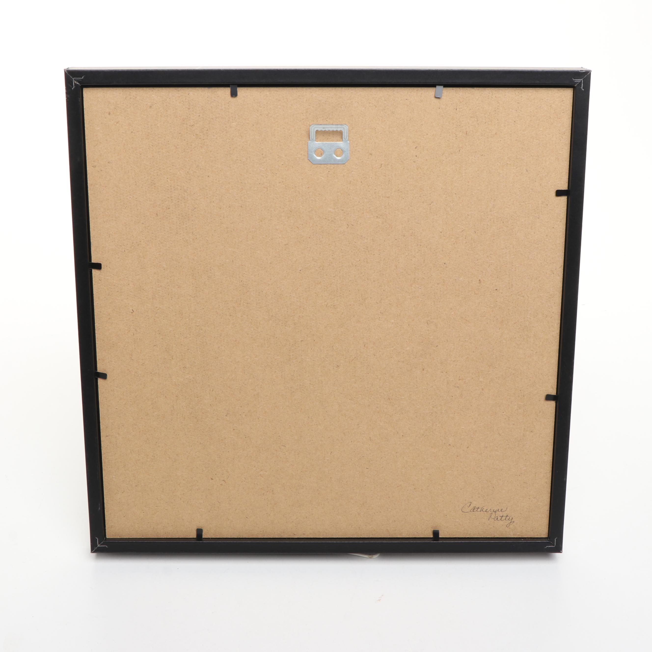 Artist Signed Cut Paper Tree Art