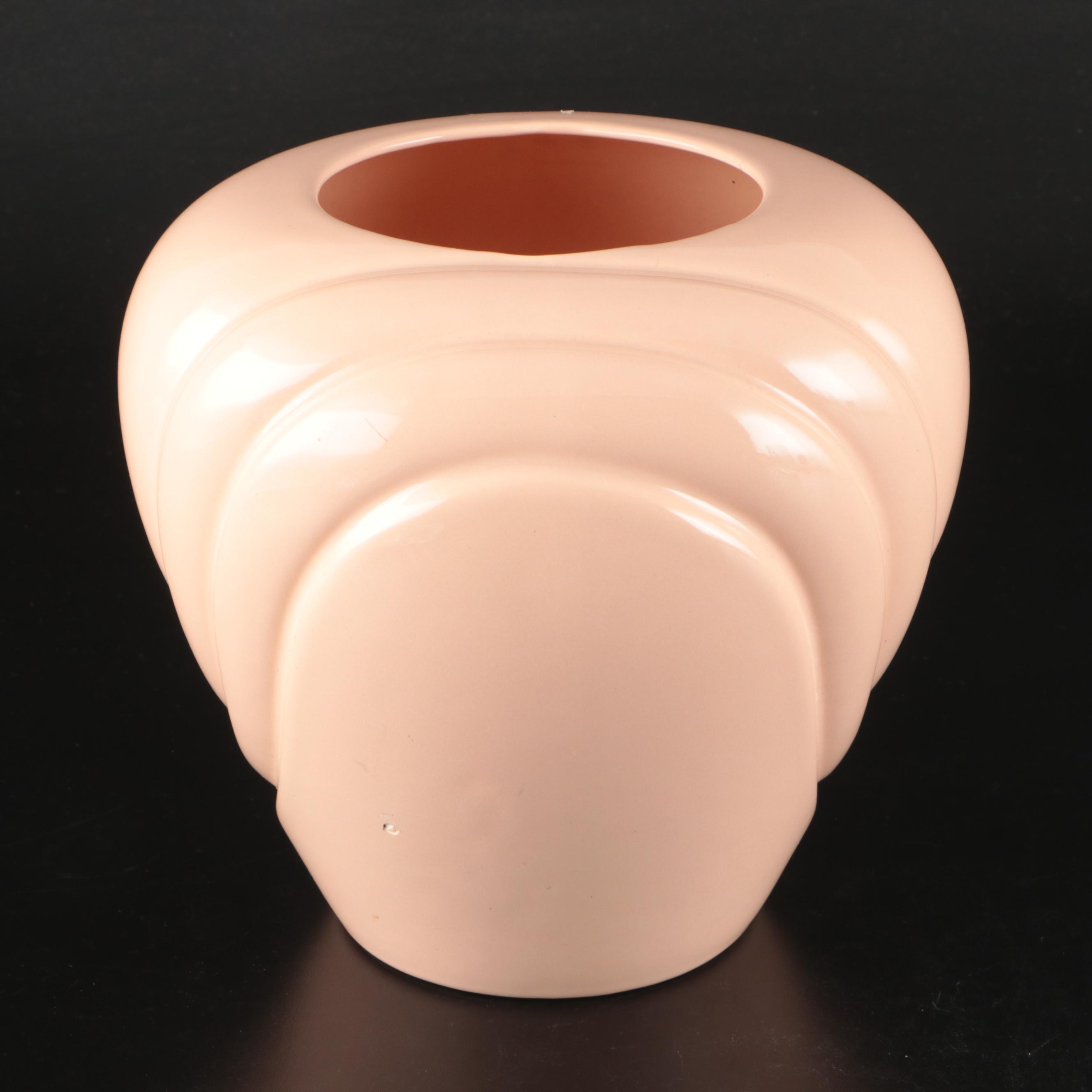 Art Deco Revival Vase with Etched Hummingbird Glass Vase and Leaf Platter