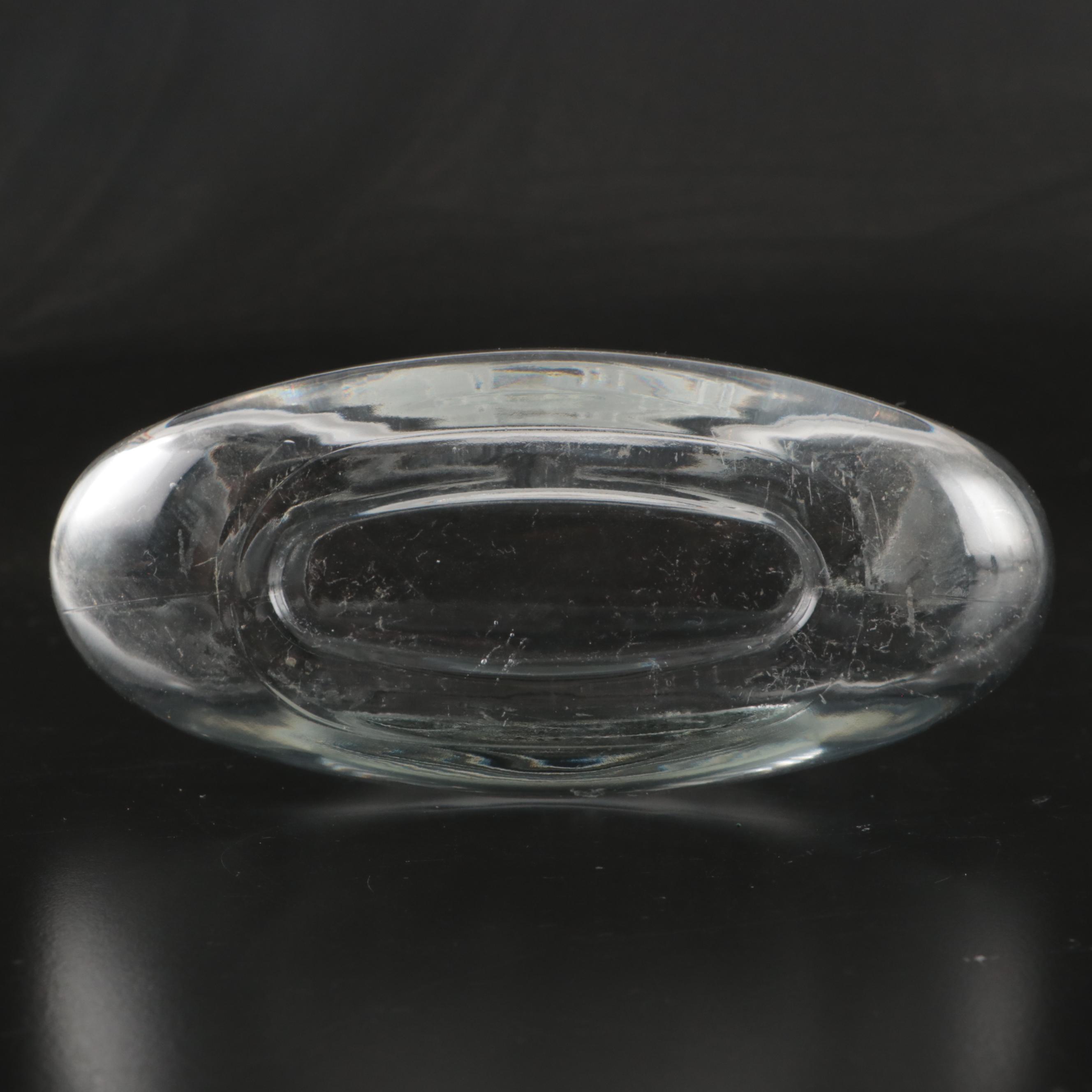 Art Deco Revival Vase with Etched Hummingbird Glass Vase and Leaf Platter