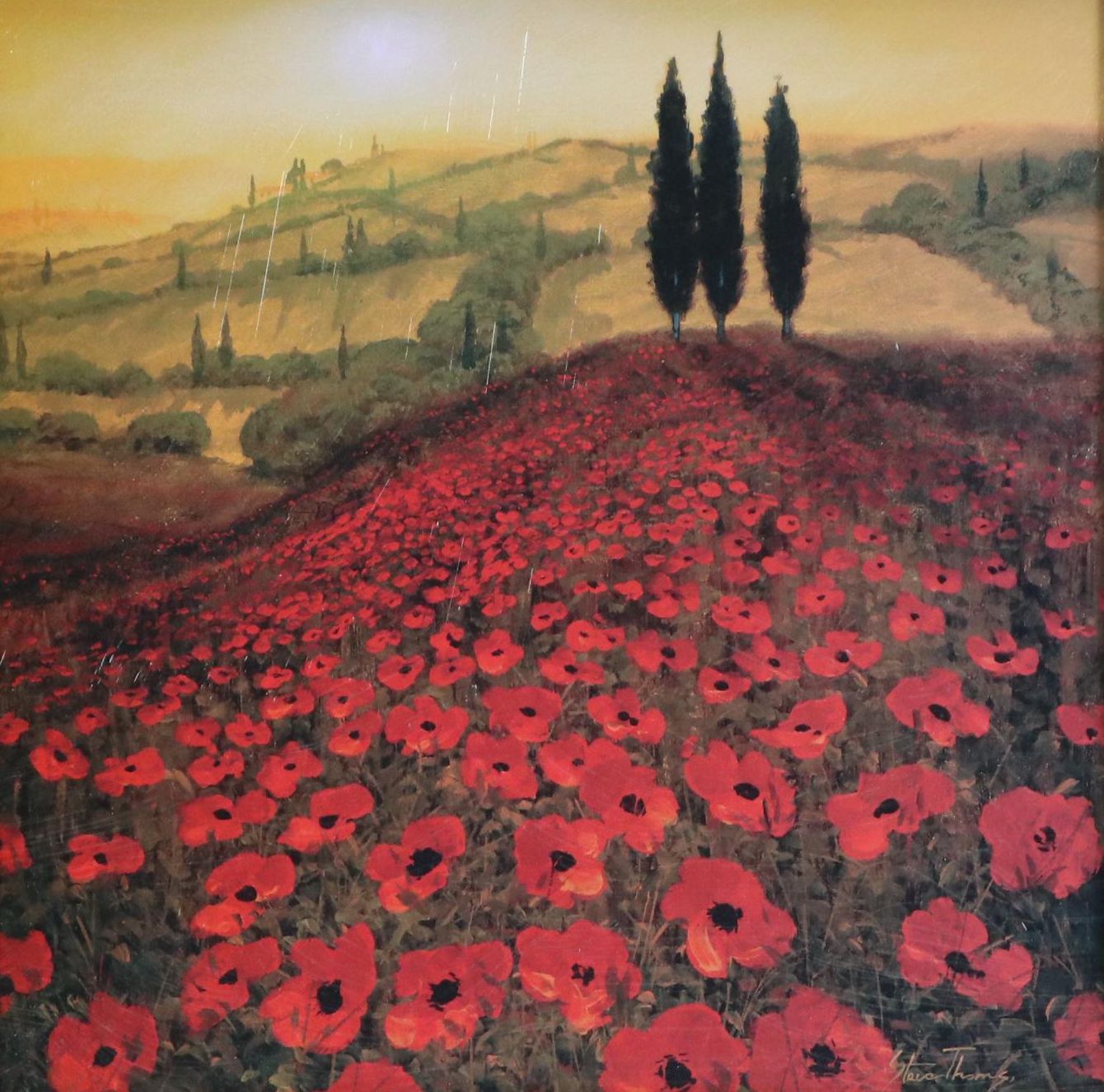 After Steve Thoms Landscape Offset Lithograph, 21st Century