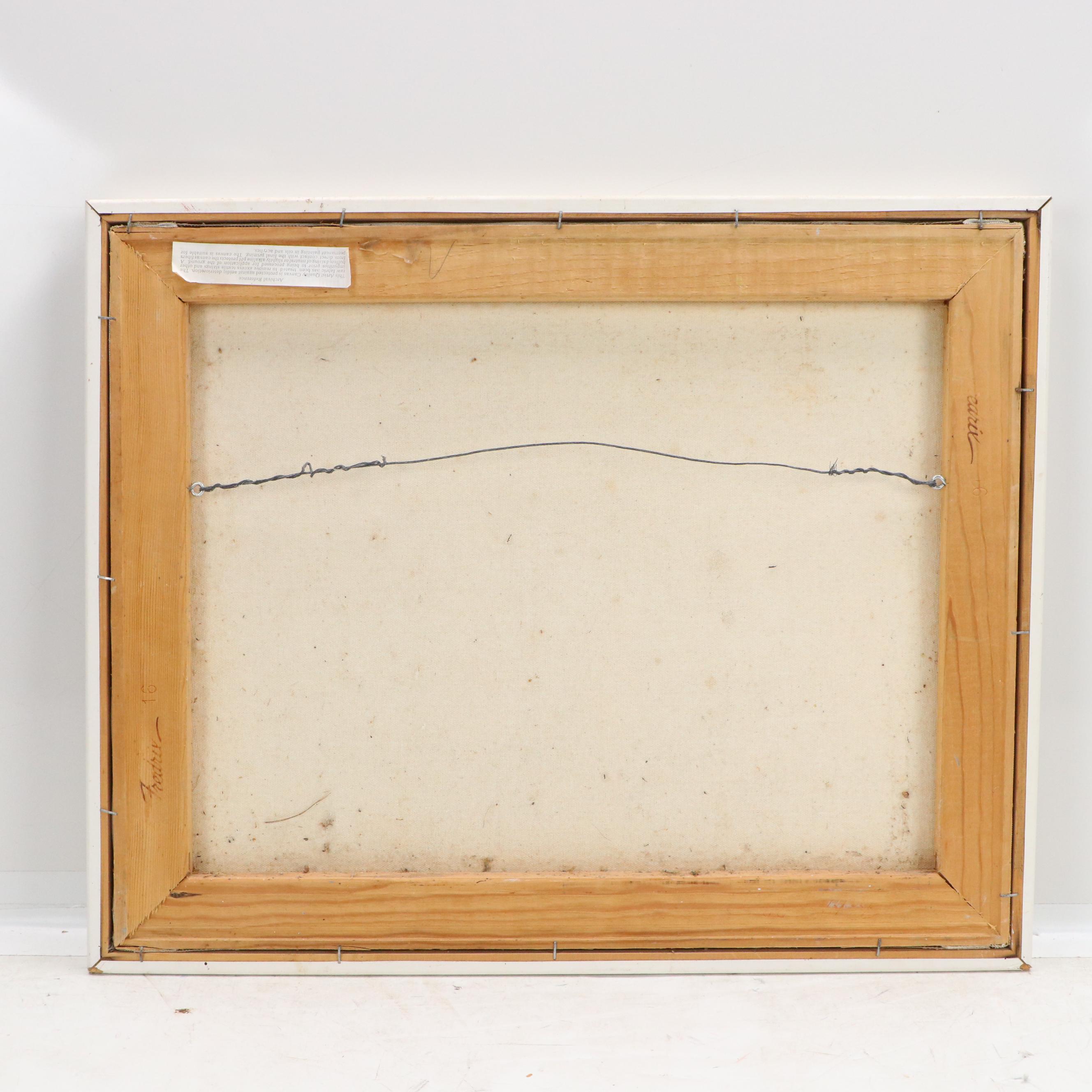 Impressionistic Oil Painting of Children, Late 20th Century