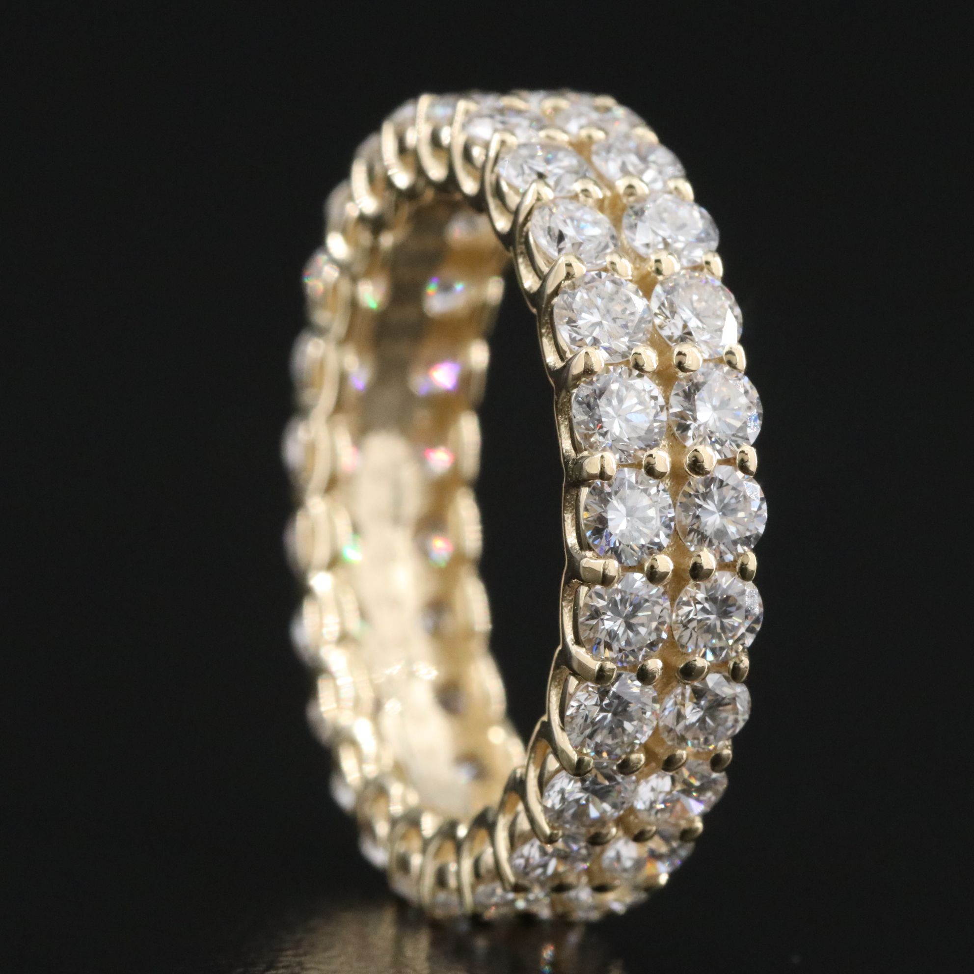 14K 3.60 CTW Lab Grown Diamond Eternity Band
