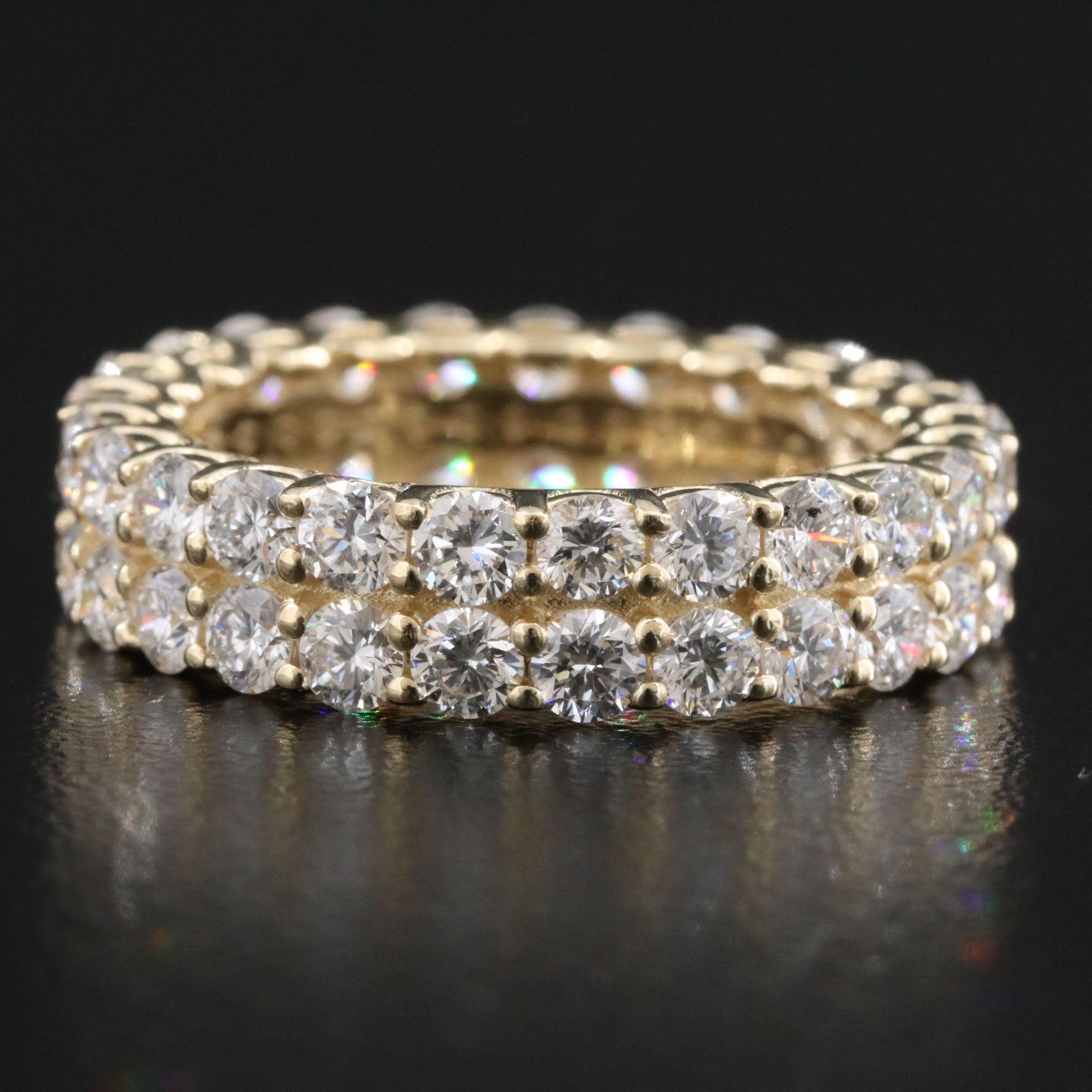 14K 3.60 CTW Lab Grown Diamond Eternity Band