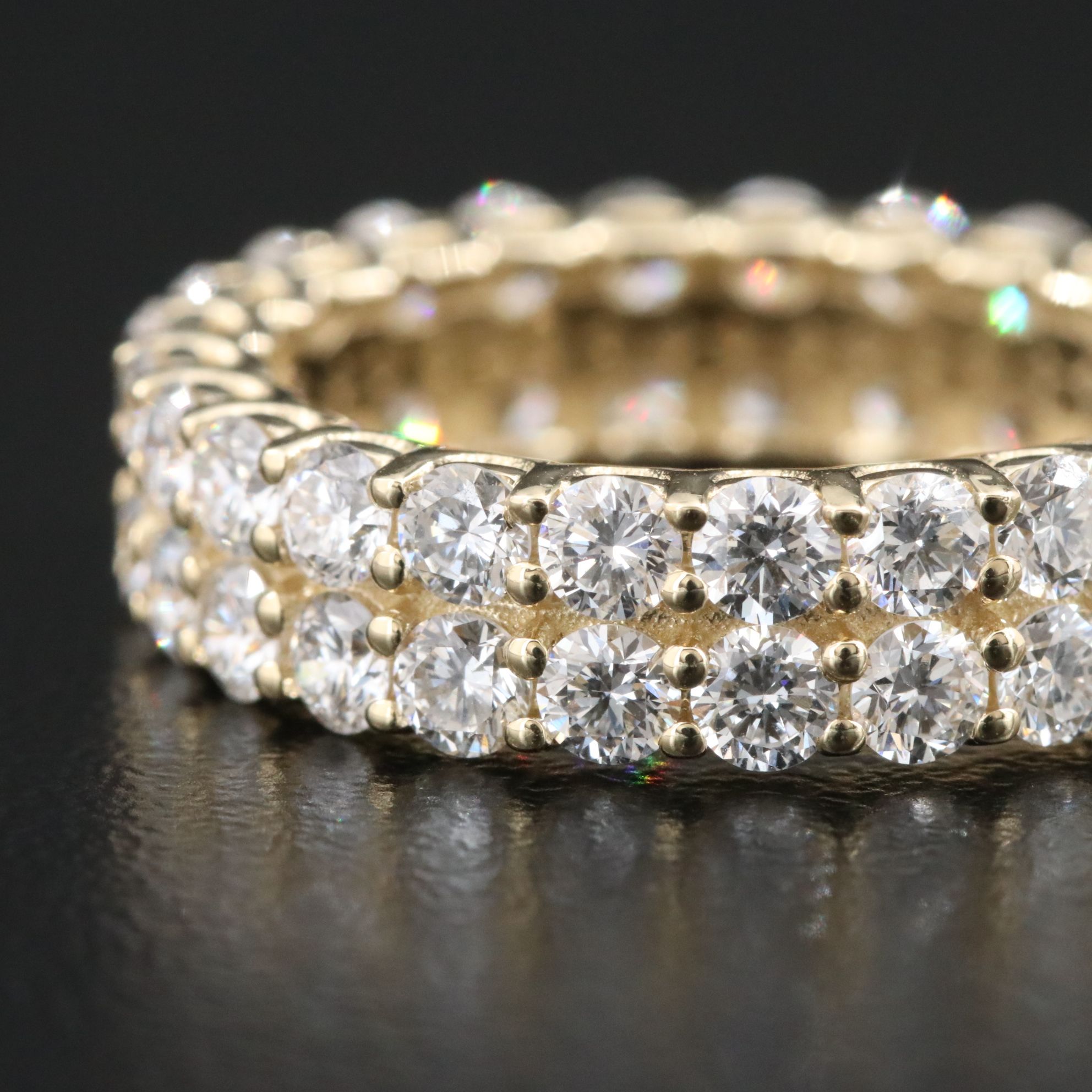 14K 3.60 CTW Lab Grown Diamond Eternity Band
