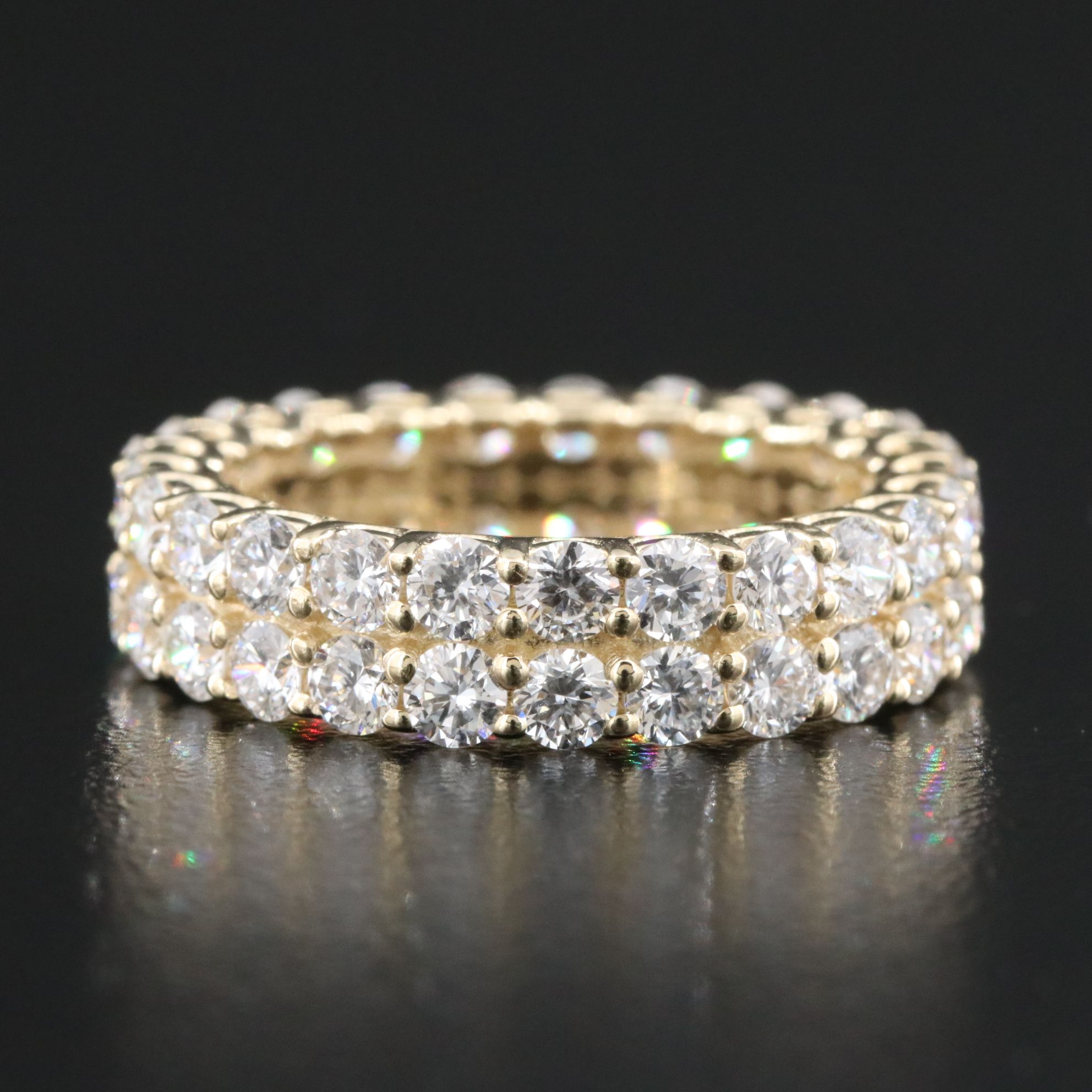 14K 3.60 CTW Lab Grown Diamond Eternity Band