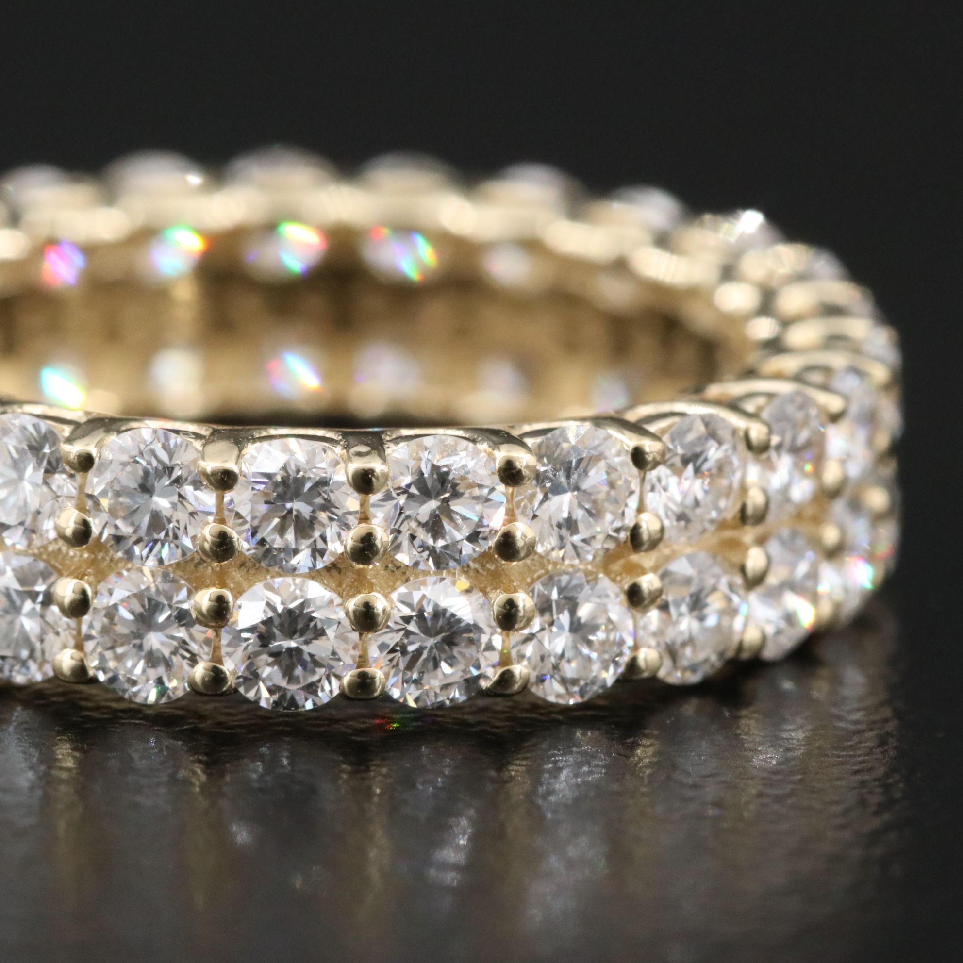 14K 3.60 CTW Lab Grown Diamond Eternity Band