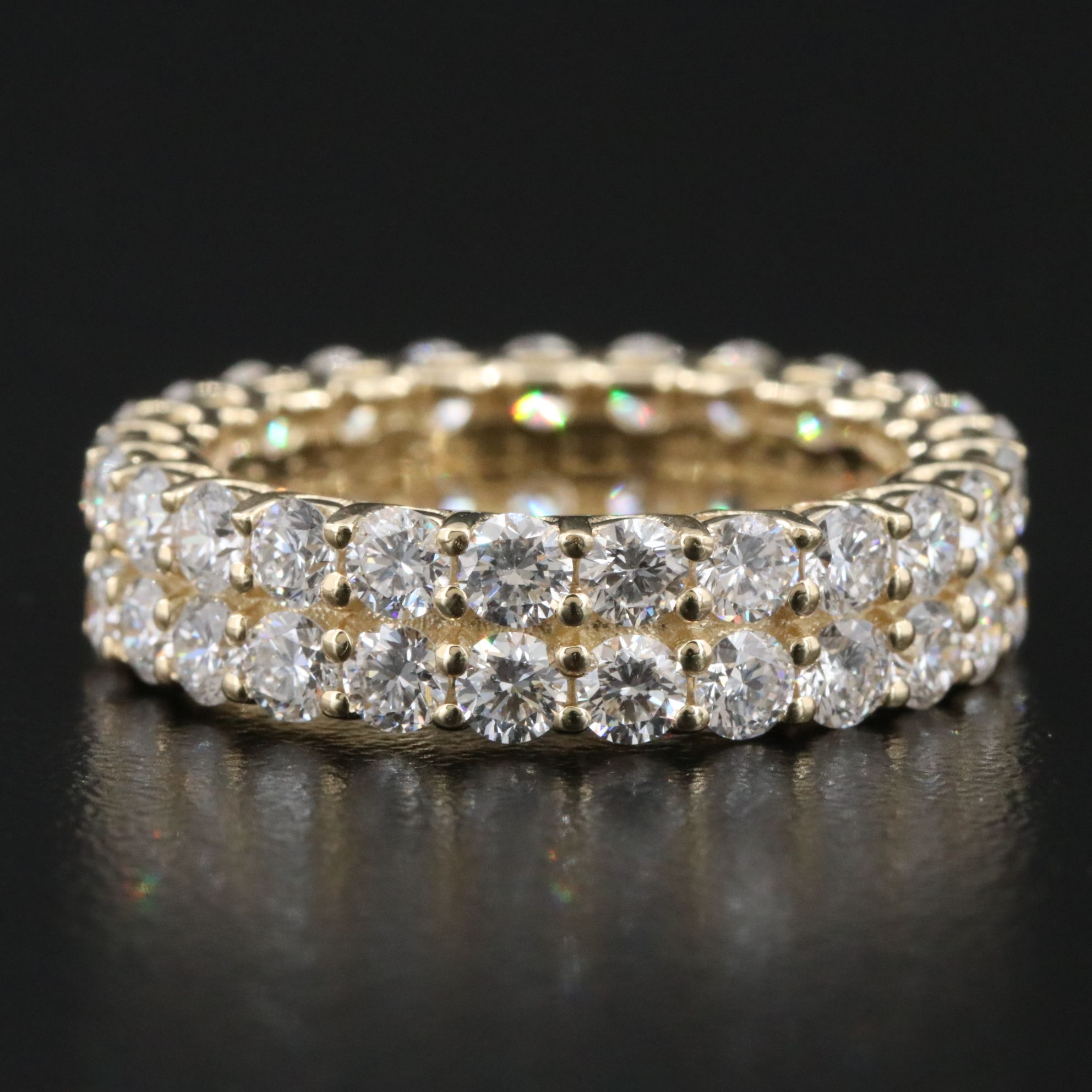 14K 3.60 CTW Lab Grown Diamond Eternity Band