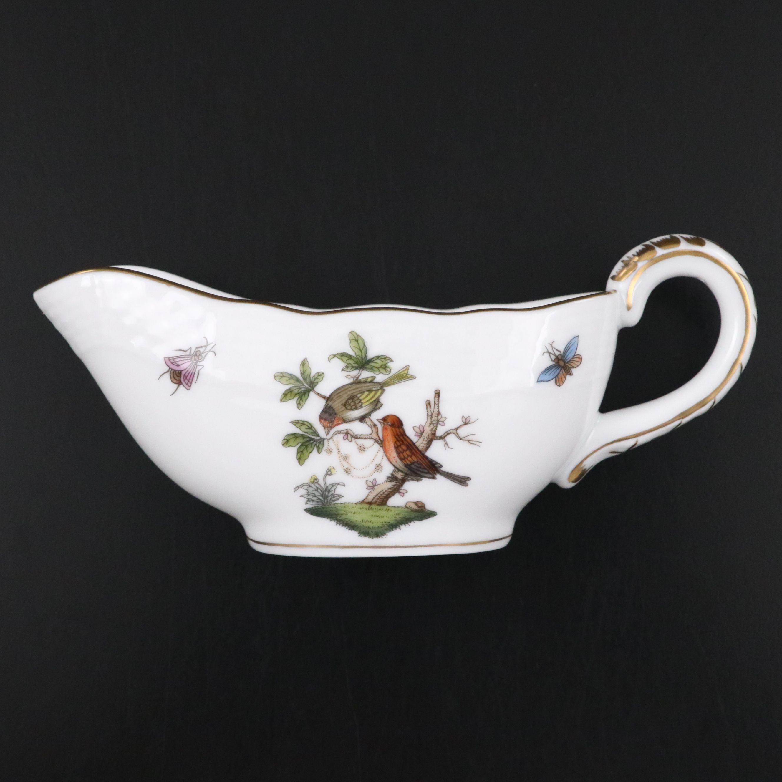 Herend Porcelain "Rothschild Bird" Gravy Boat