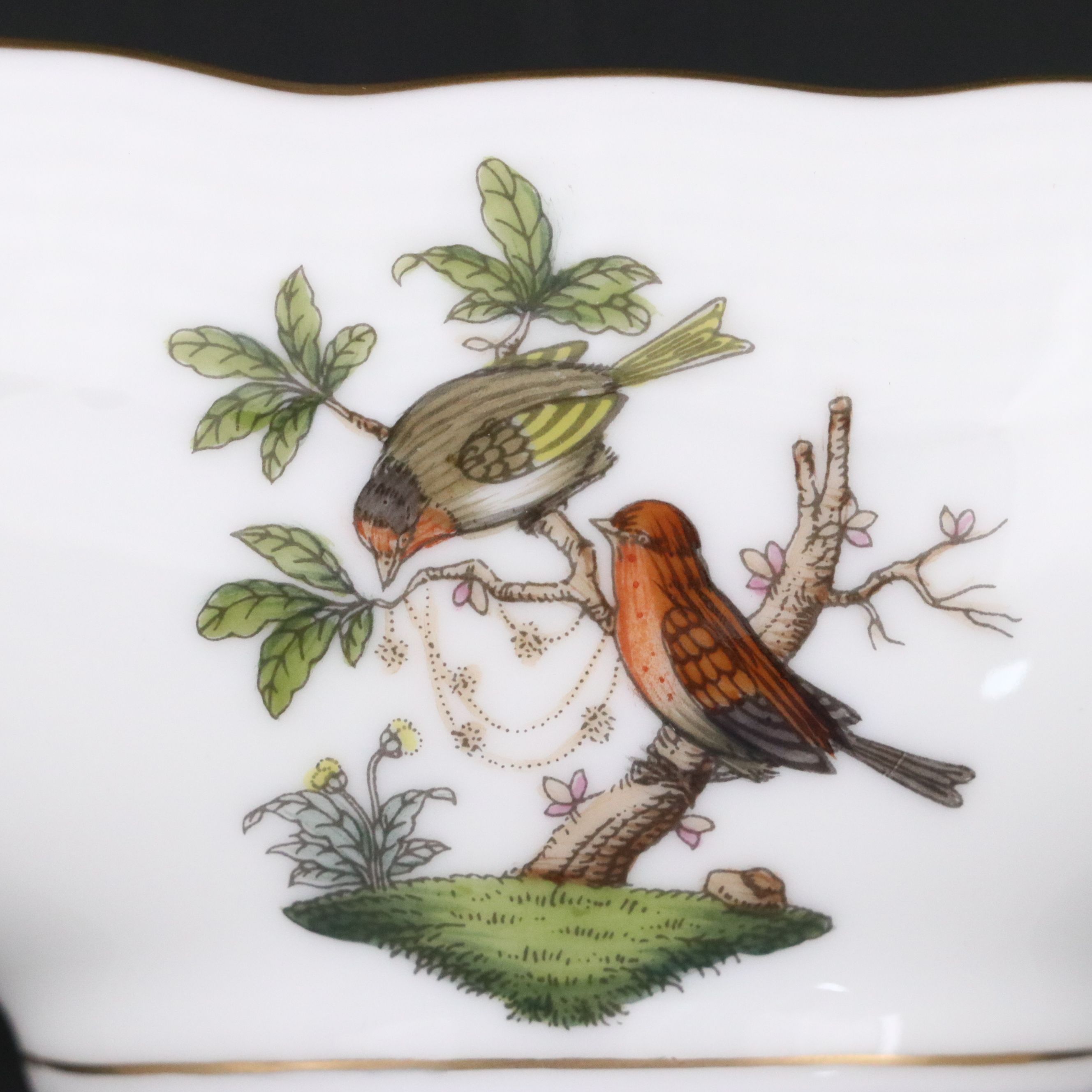 Herend Porcelain "Rothschild Bird" Gravy Boat