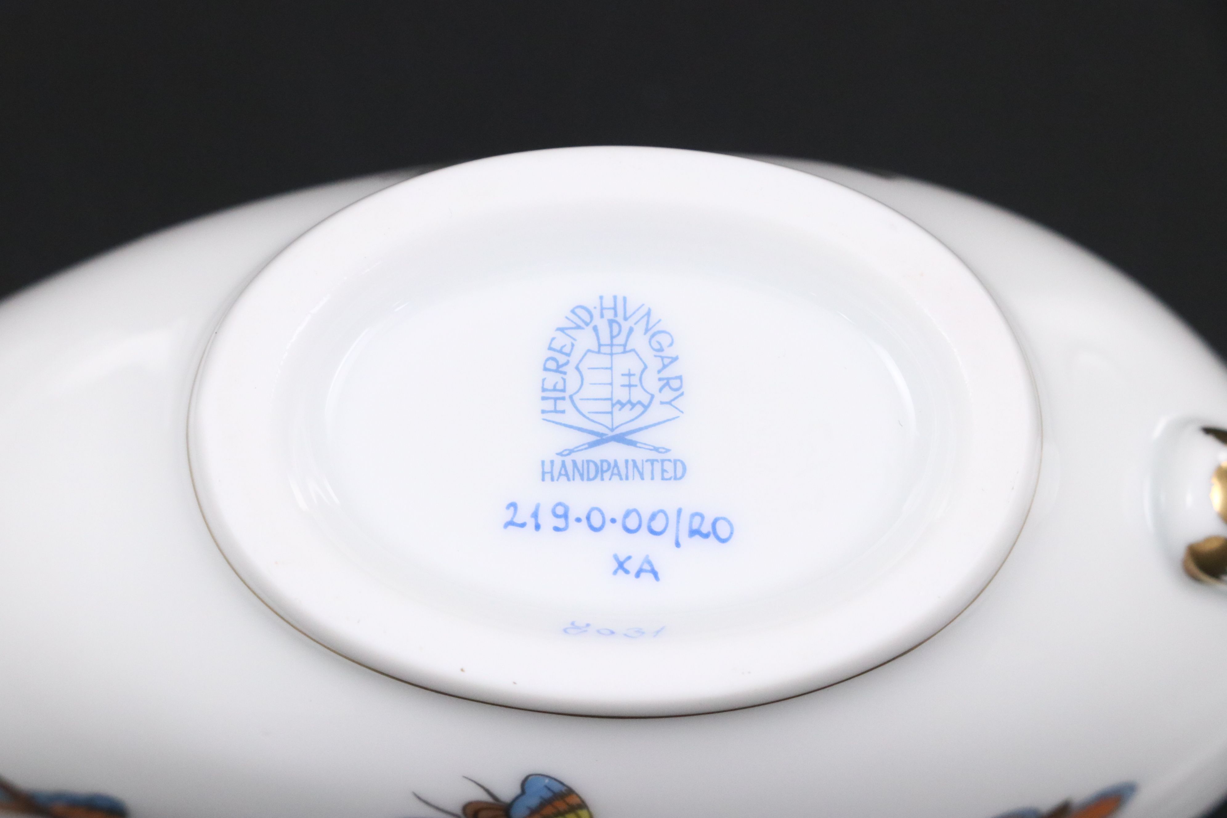 Herend Porcelain "Rothschild Bird" Gravy Boat