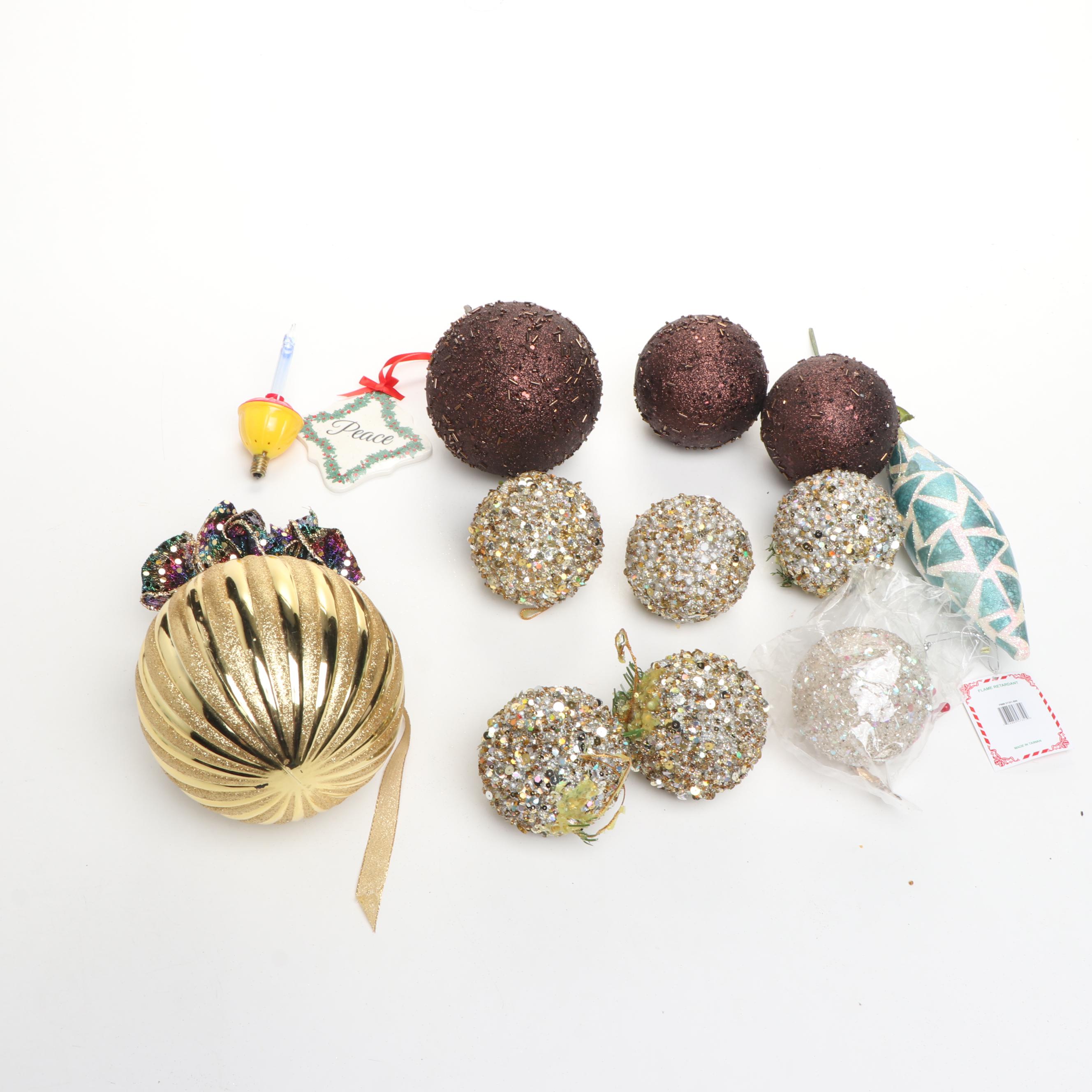 Festive Serveware with Tree Trimming Ornament Collection