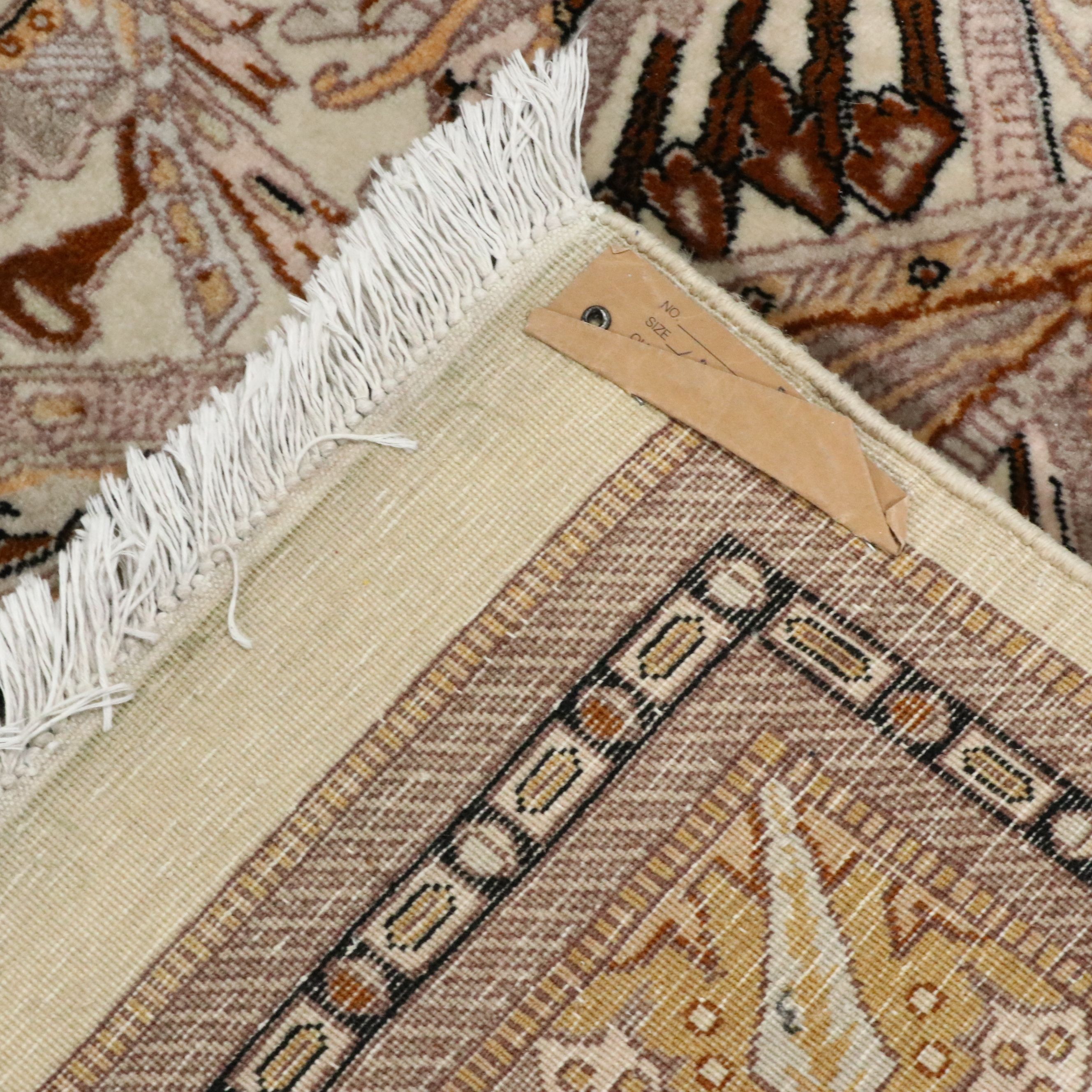 9' x 12'2 Hand-Knotted Pakistani Room-Sized Rug