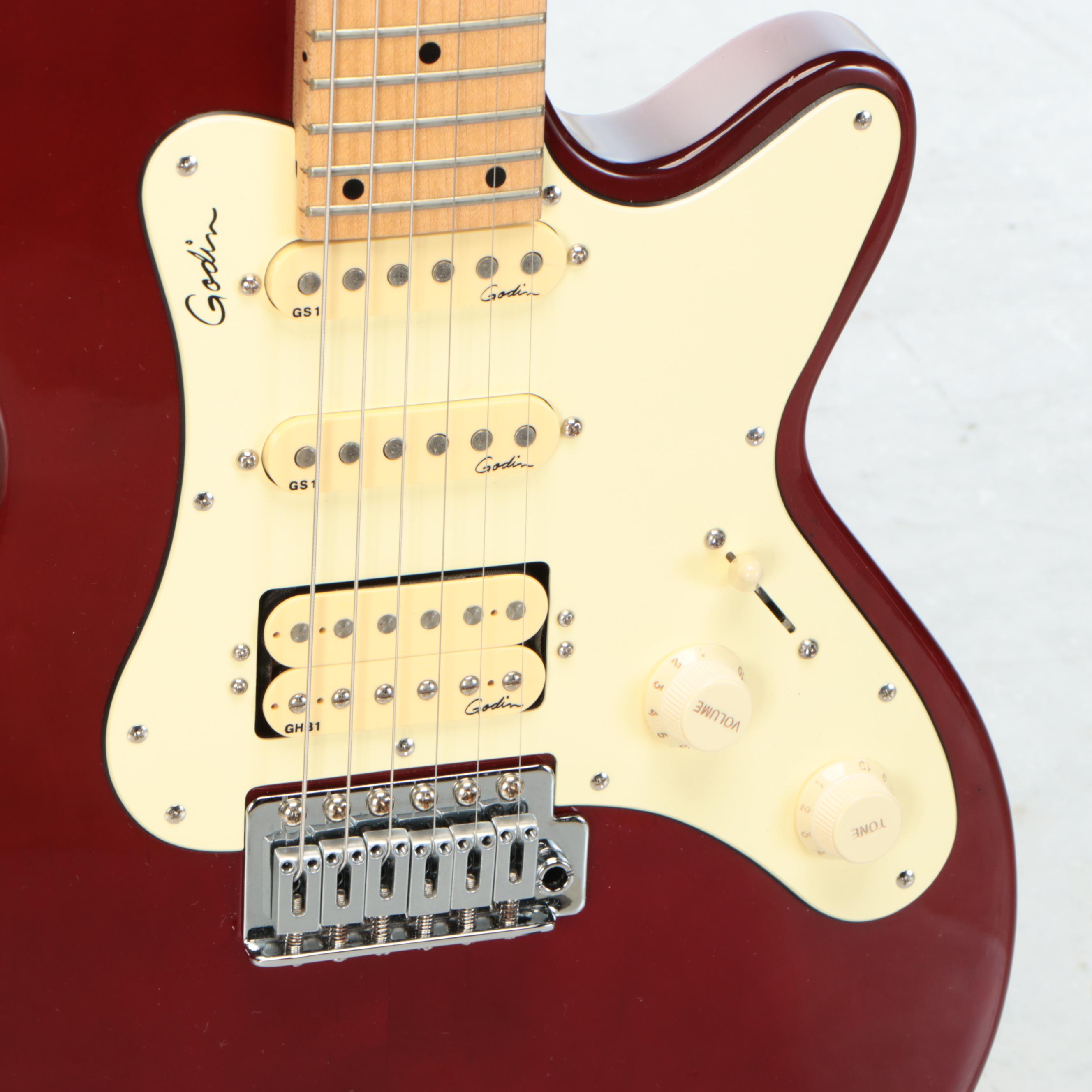 Godin Model SD Solid Body Red Electric Guitar