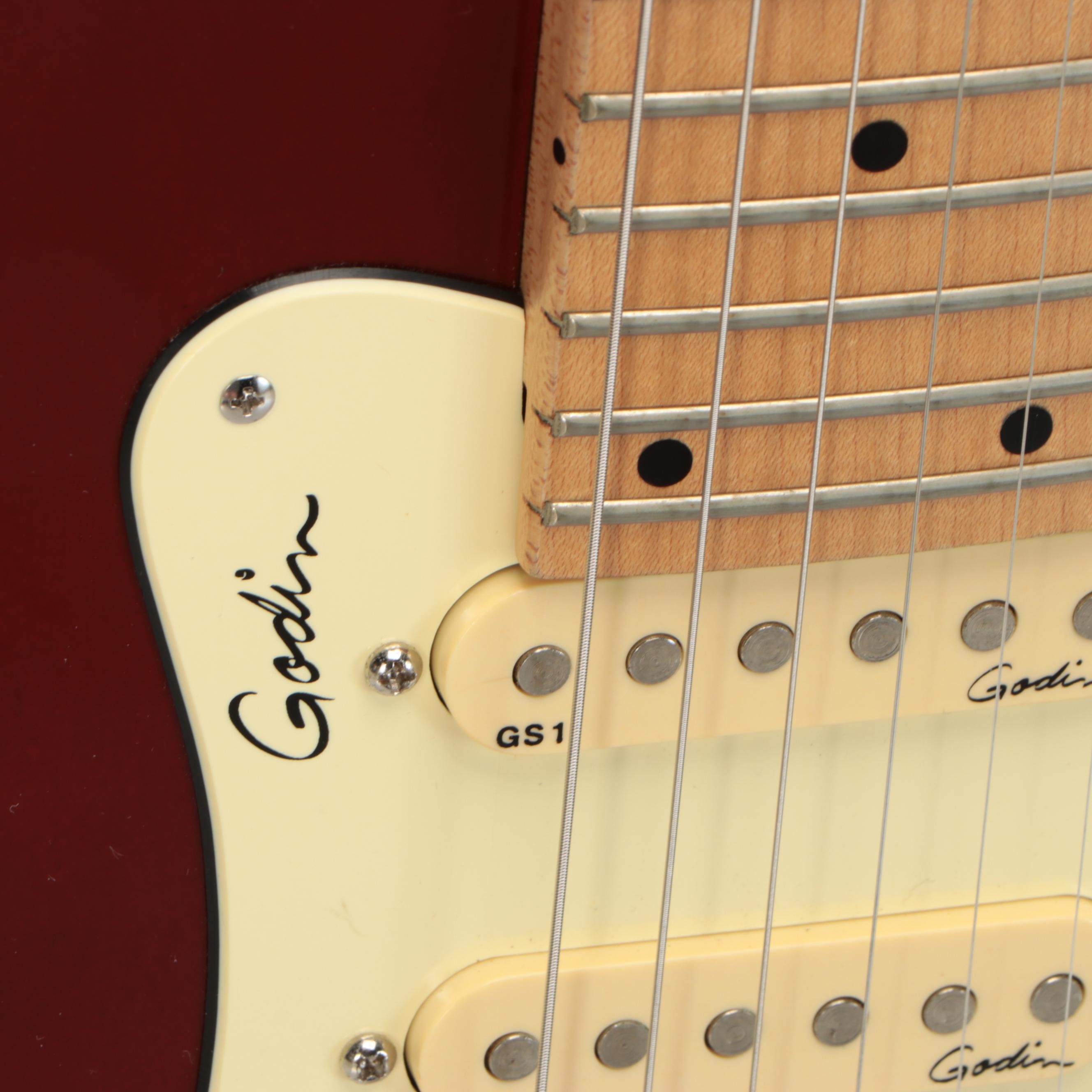 Godin Model SD Solid Body Red Electric Guitar