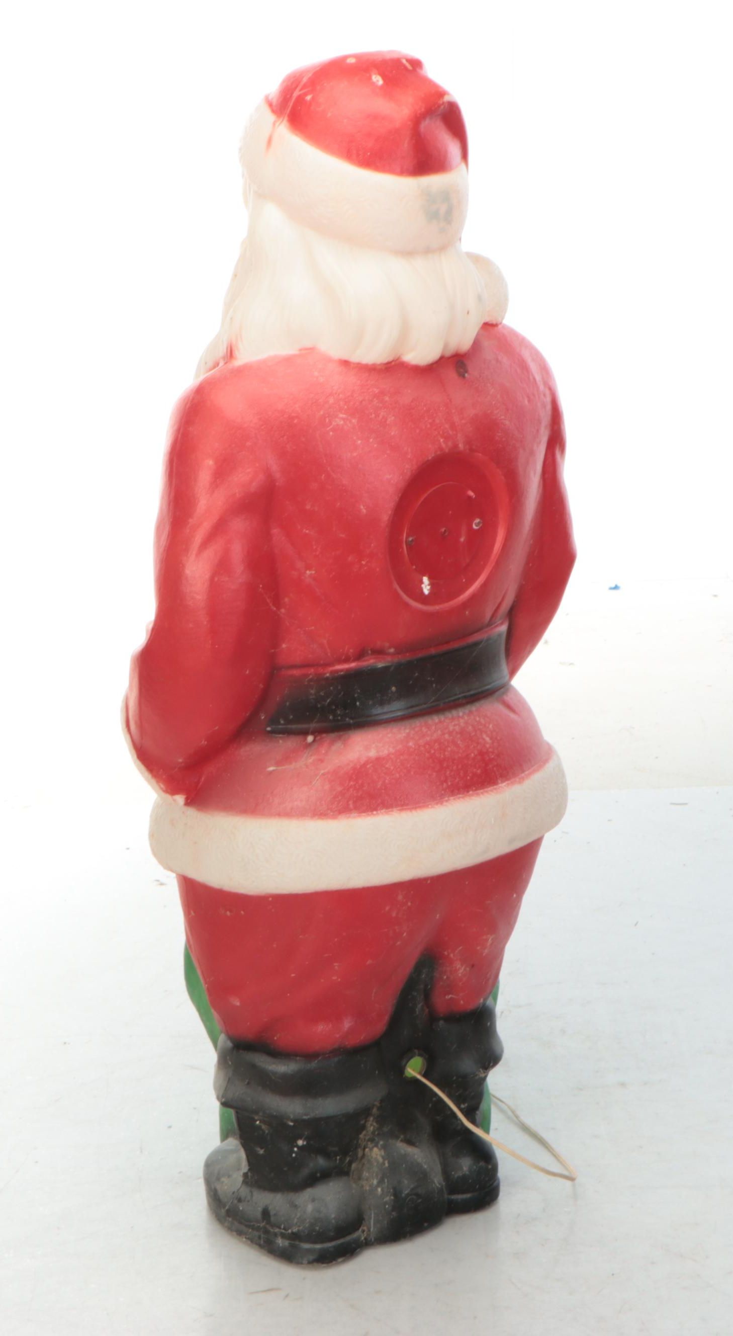 Empire Blow Mold Plastic Santa Outdoor Décor