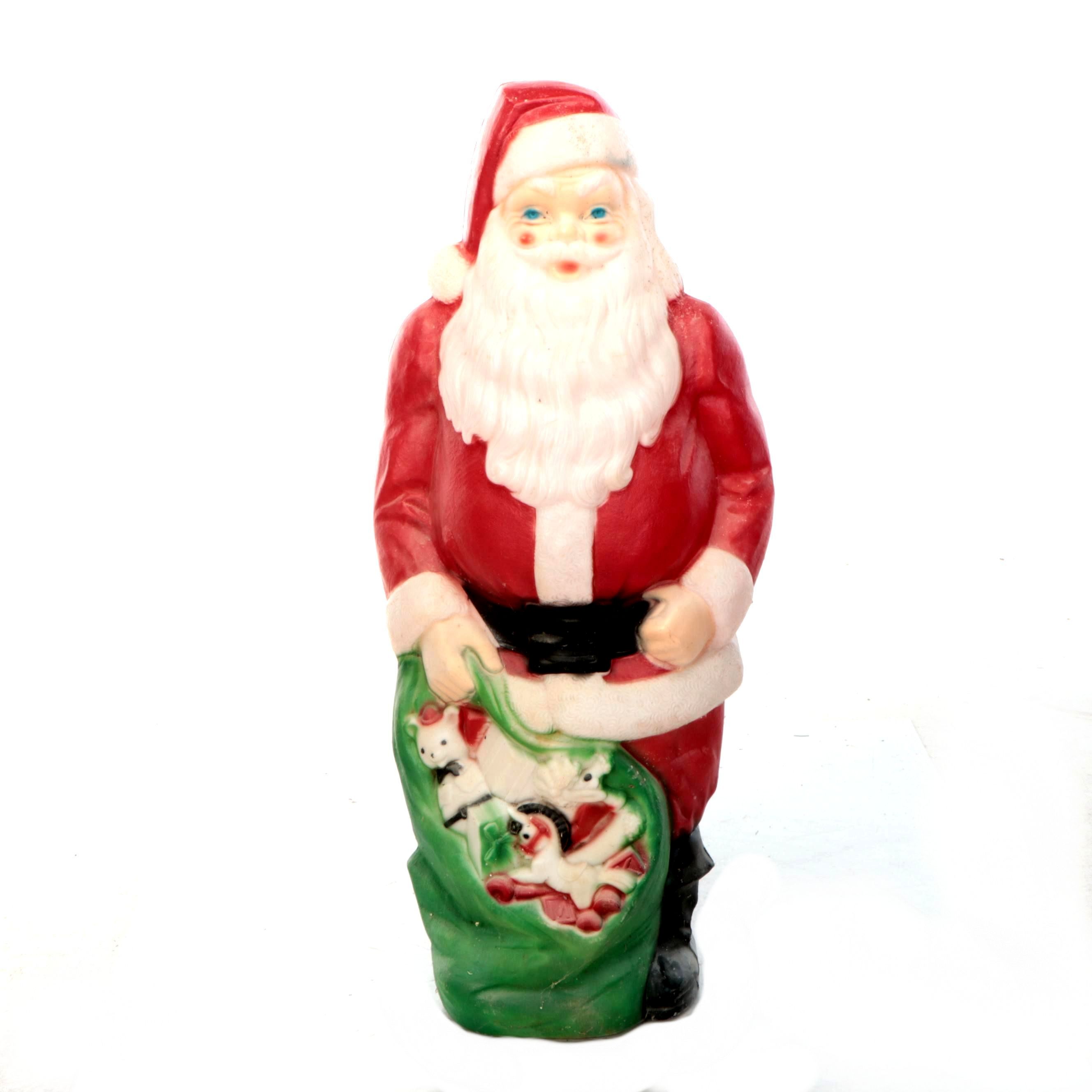 Empire Blow Mold Plastic Santa Outdoor Décor