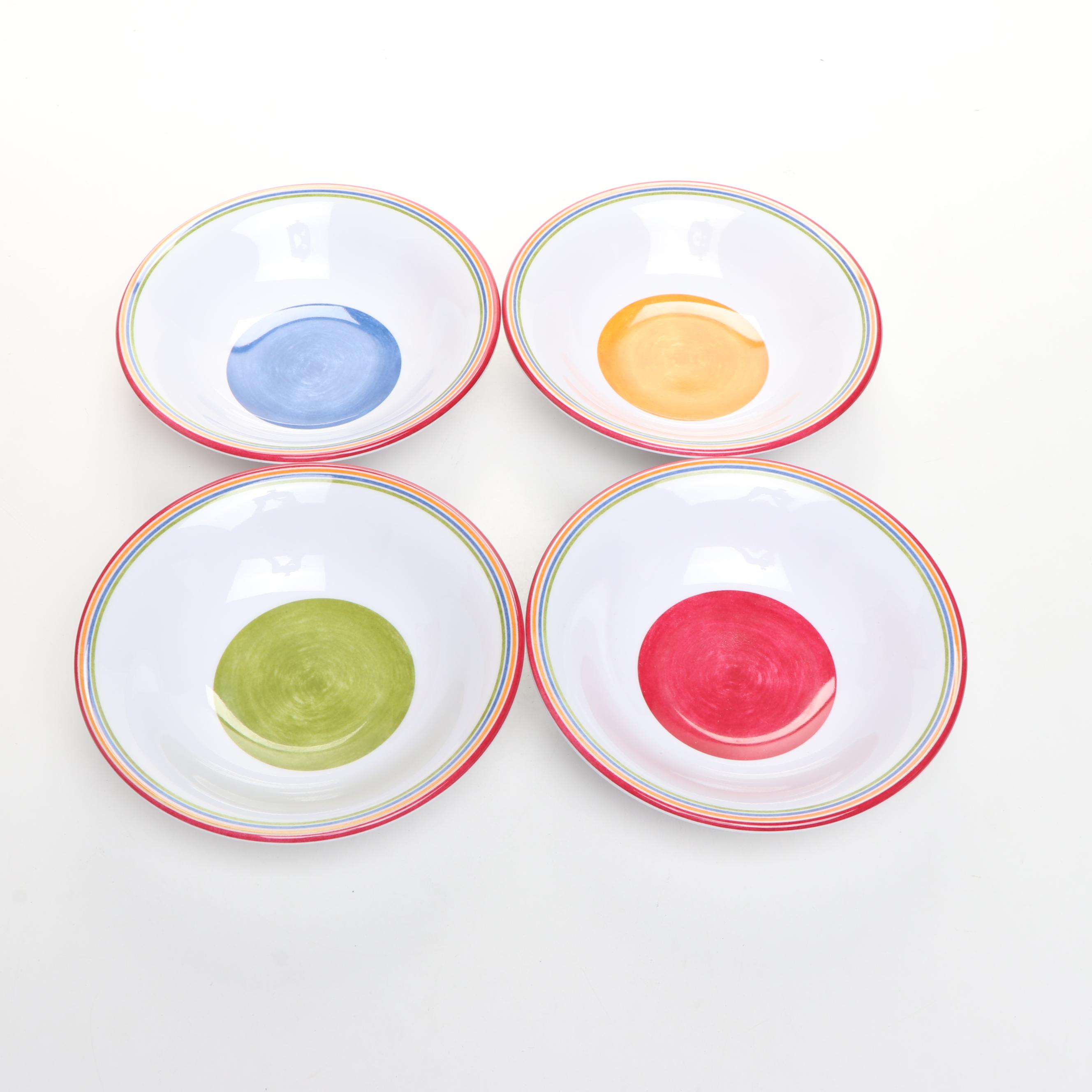 Longaberger Picnic Basket with Cups, Stoppers, Bowls, Plates, Tray and Utensils