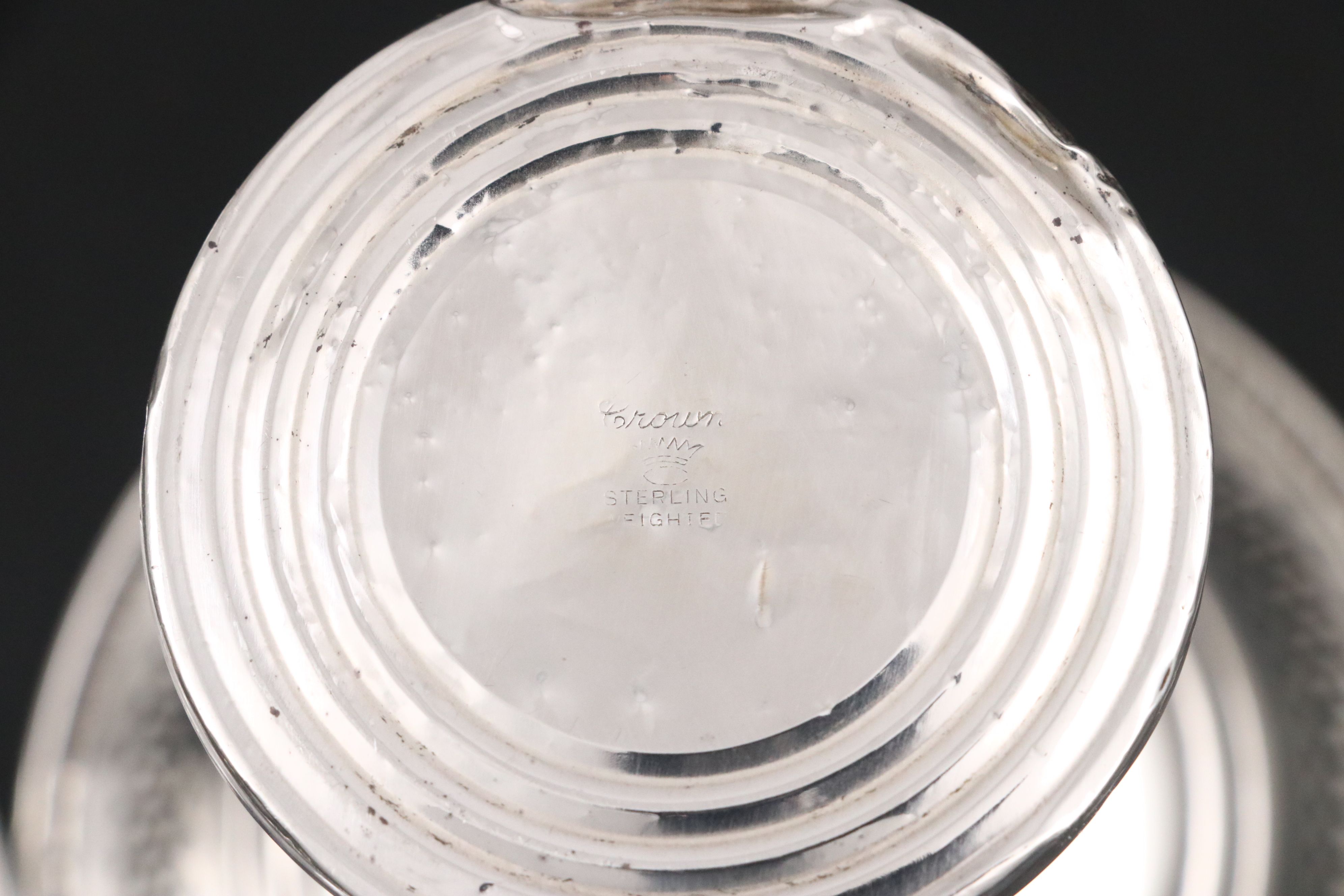 Whiting Sterling Silver Compote with Cream and Sugar Bowls and More