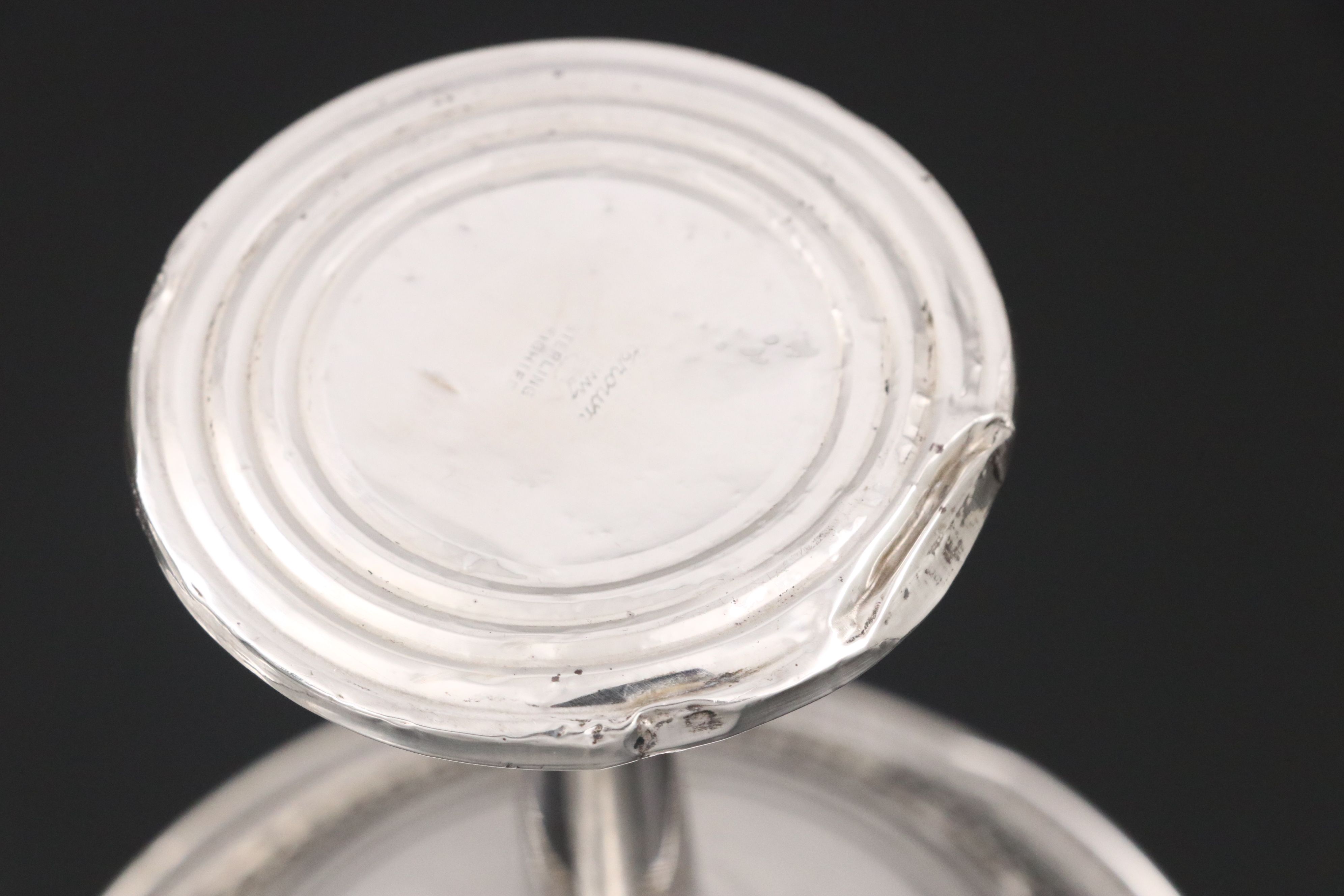 Whiting Sterling Silver Compote with Cream and Sugar Bowls and More