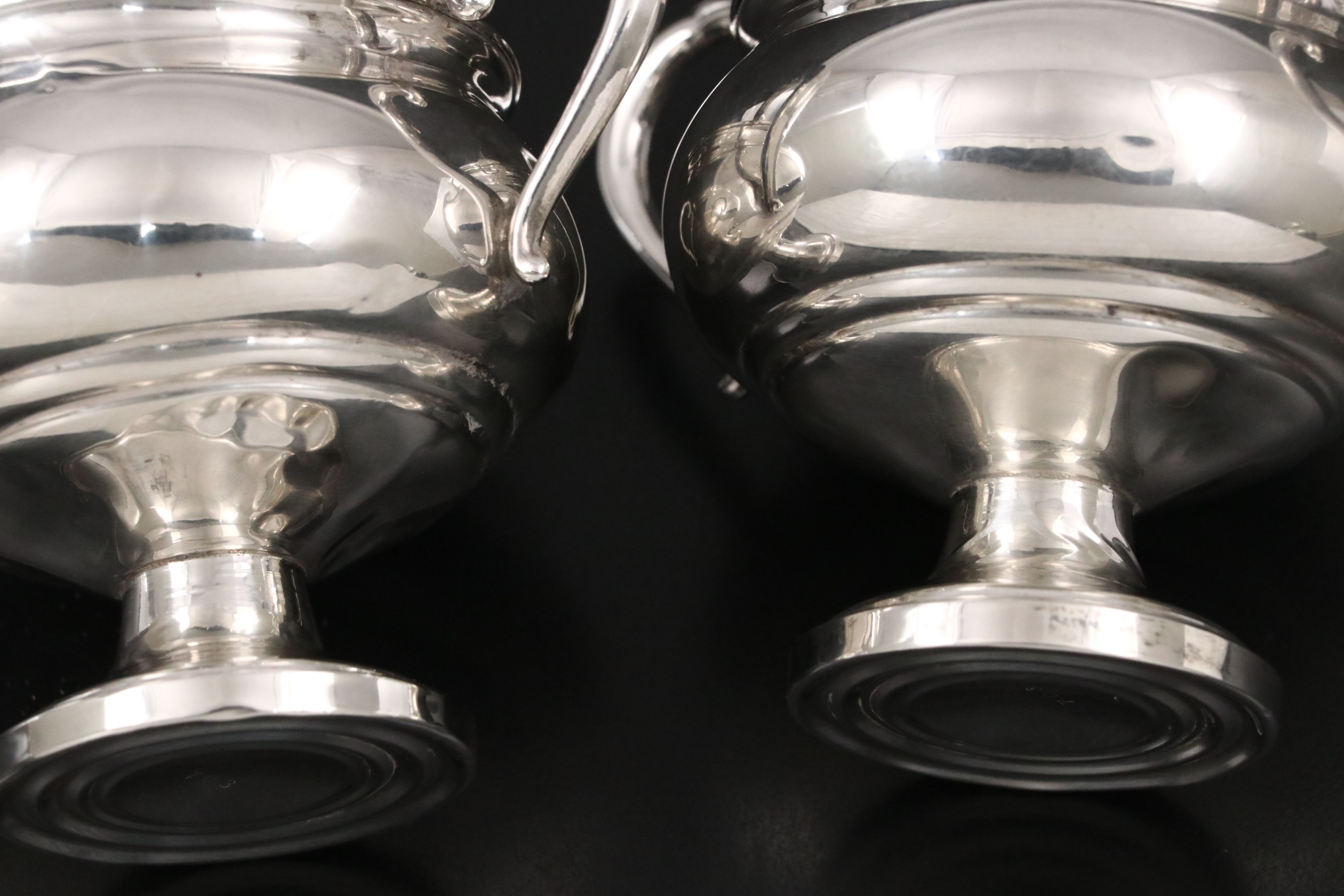 Whiting Sterling Silver Compote with Cream and Sugar Bowls and More