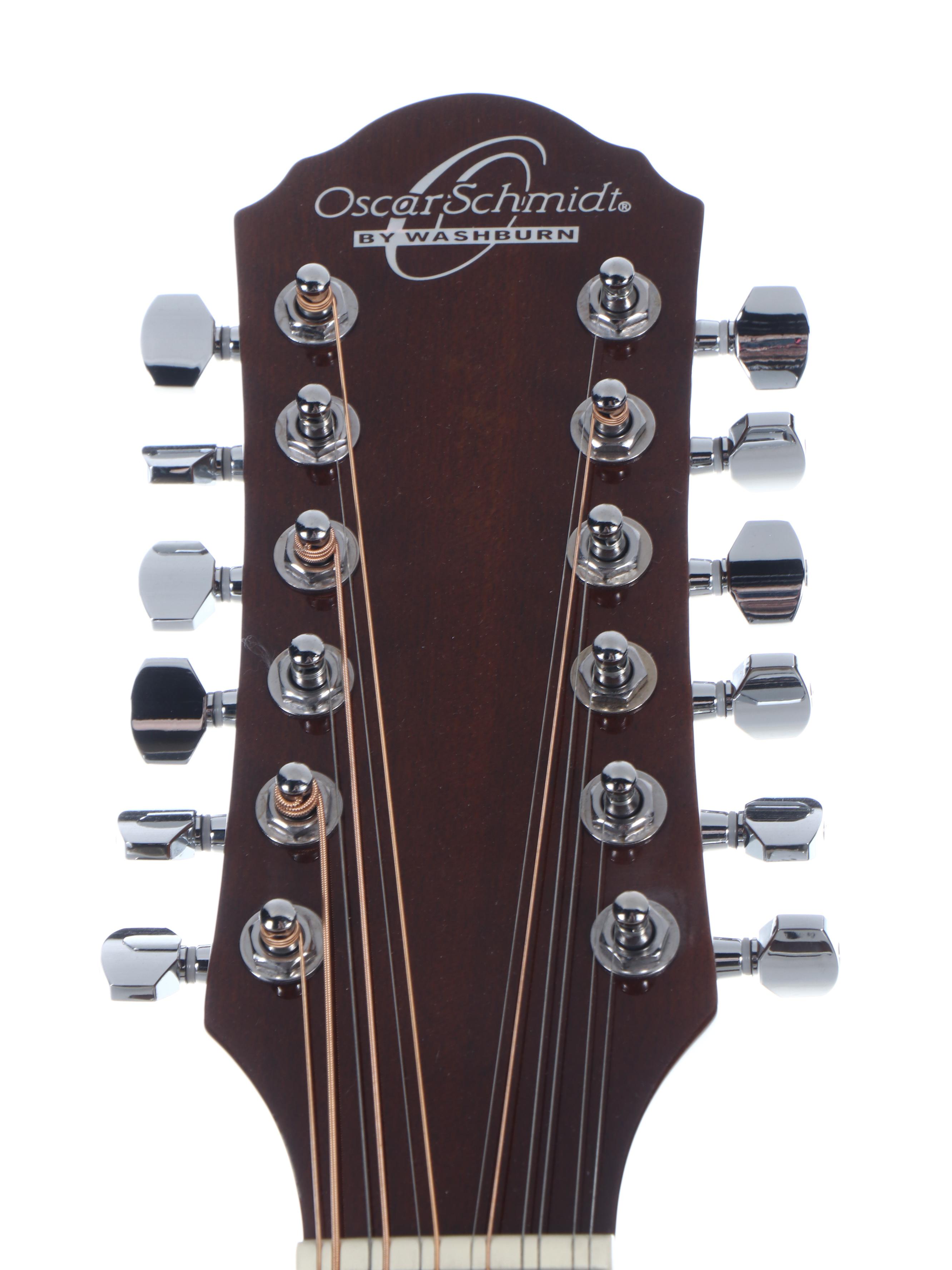Oscar Schmidt for Washburn Spalted Maple Electric Acoustic Guitar