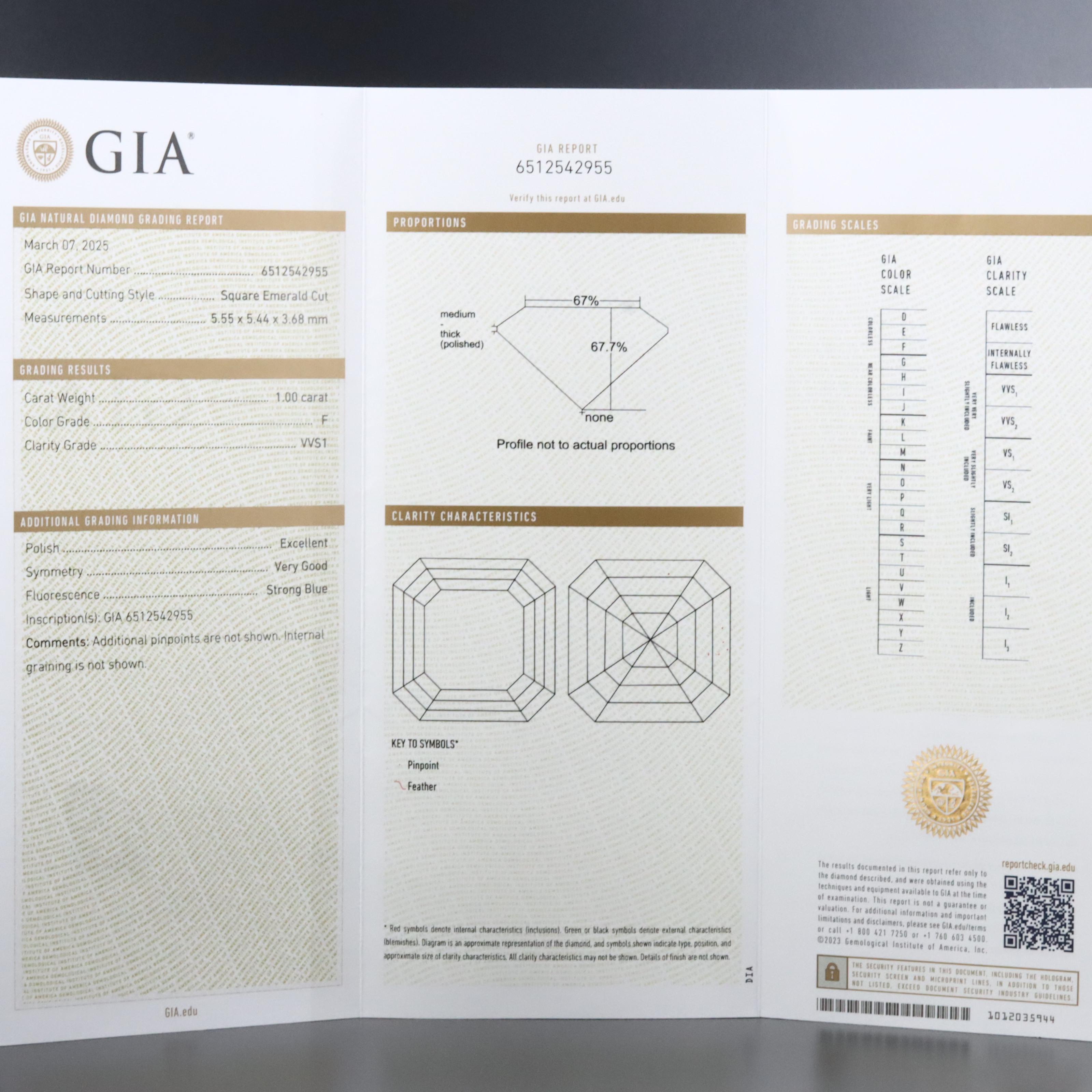 Platinum 2.00 CTW Diamond Stud Earrings with GIA Reports