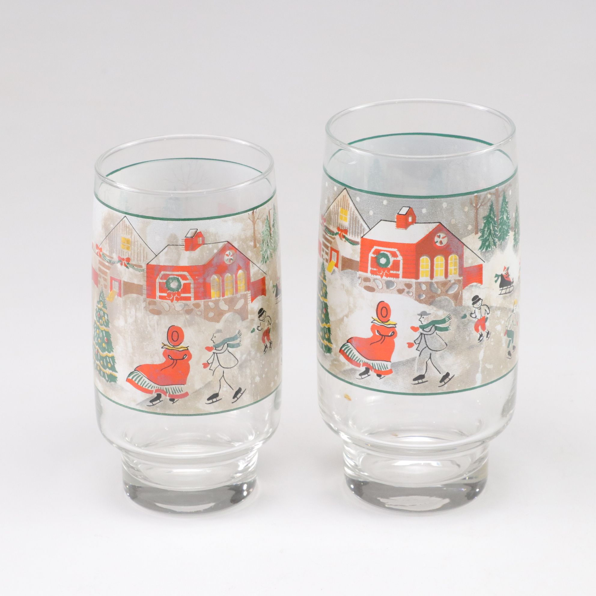 Sango "Silent Night" Set of Dinner Plates with Cups and Tumbler Glasses