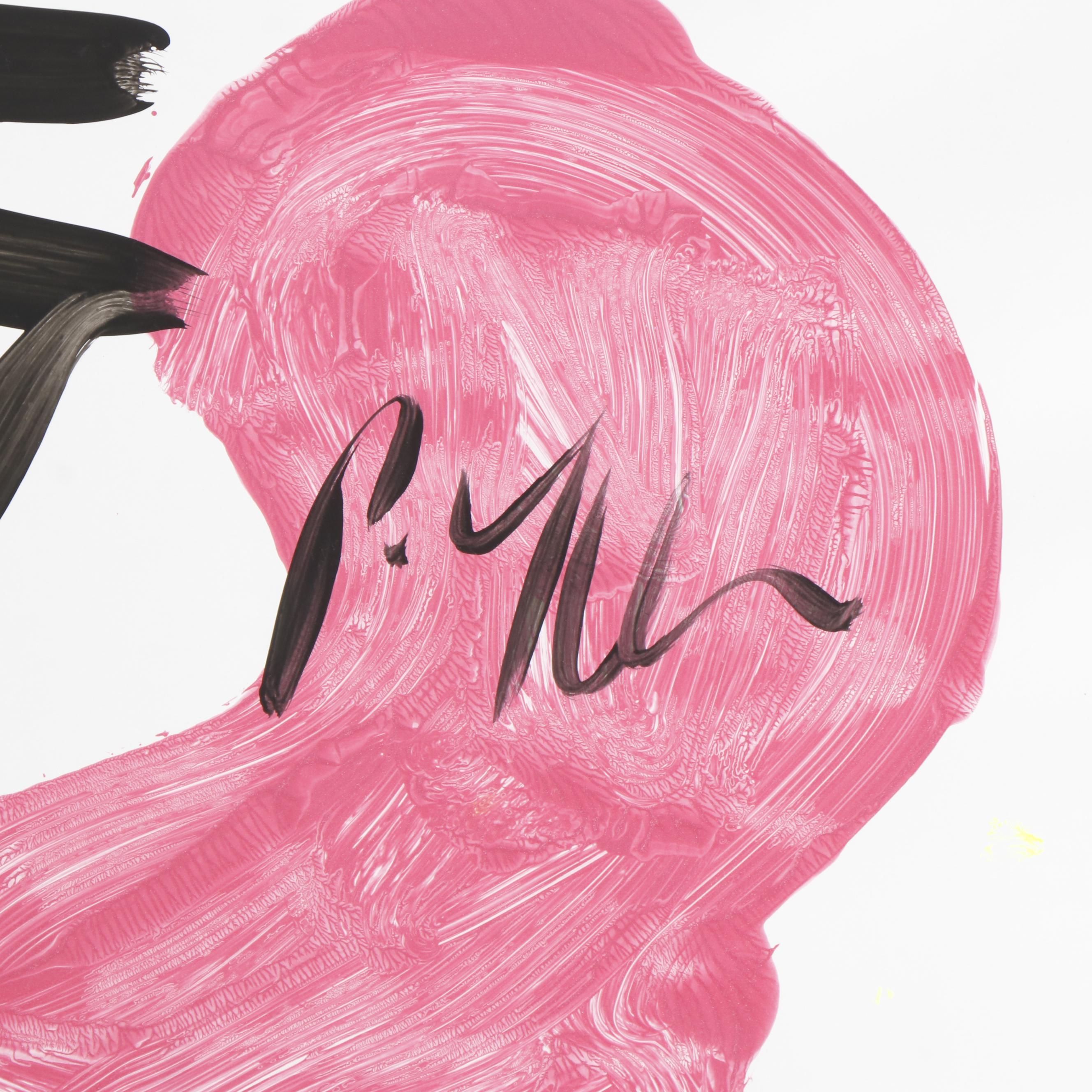 Peter Keil Abstract Portrait Composition Acrylic Painting