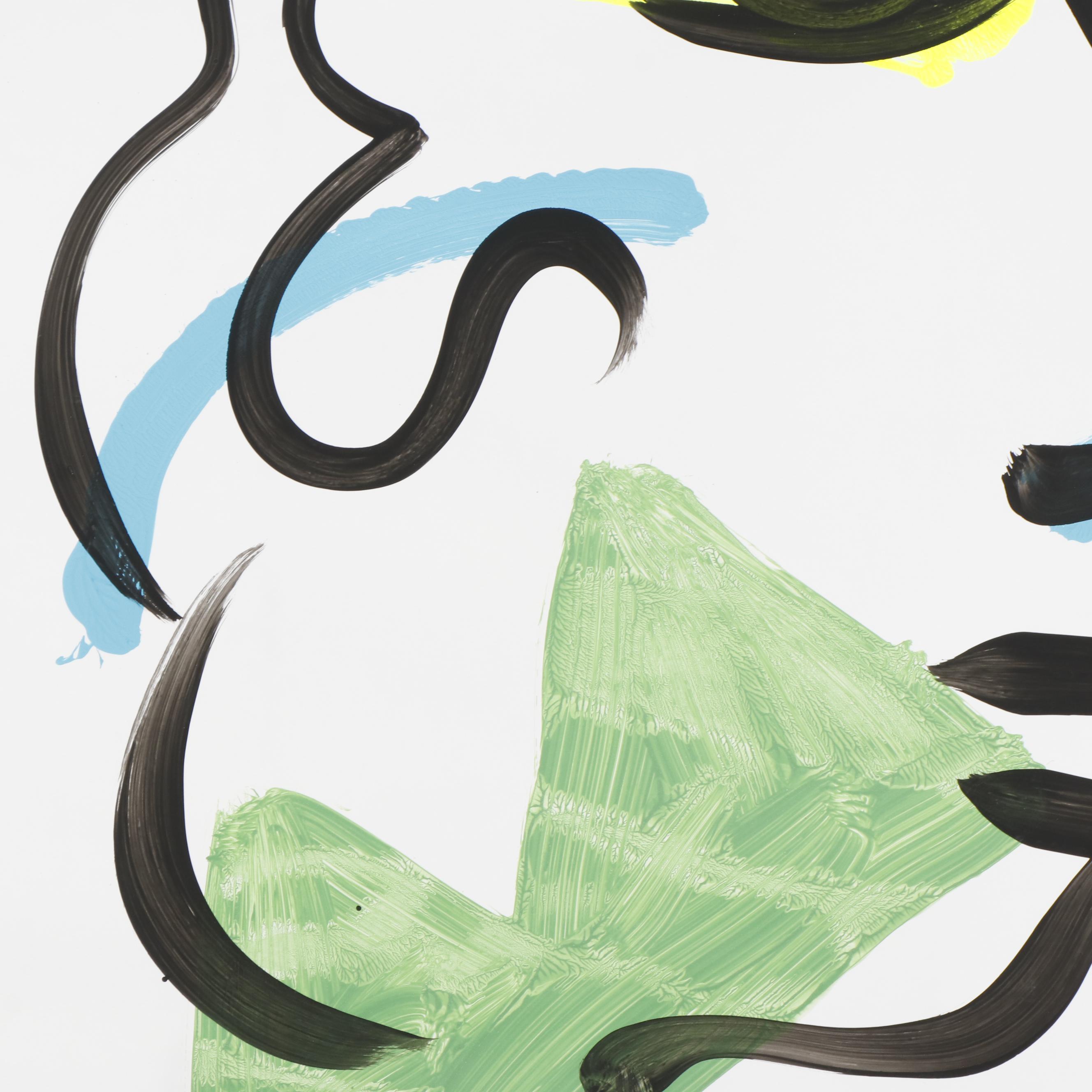 Peter Keil Abstract Portrait Composition Acrylic Painting