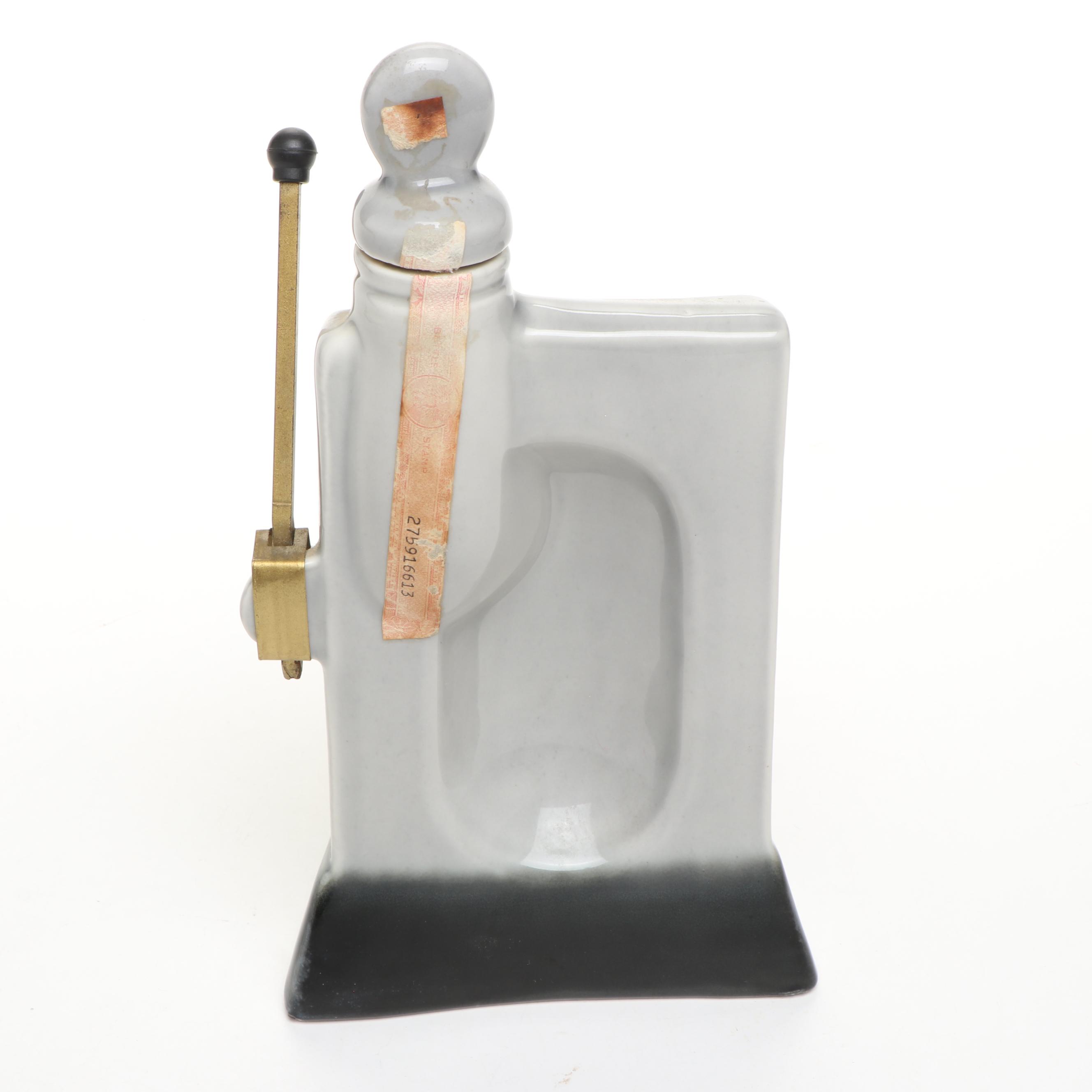 Vintage Jim Beam Harolds Club Ceramic Slot Machine Decanter