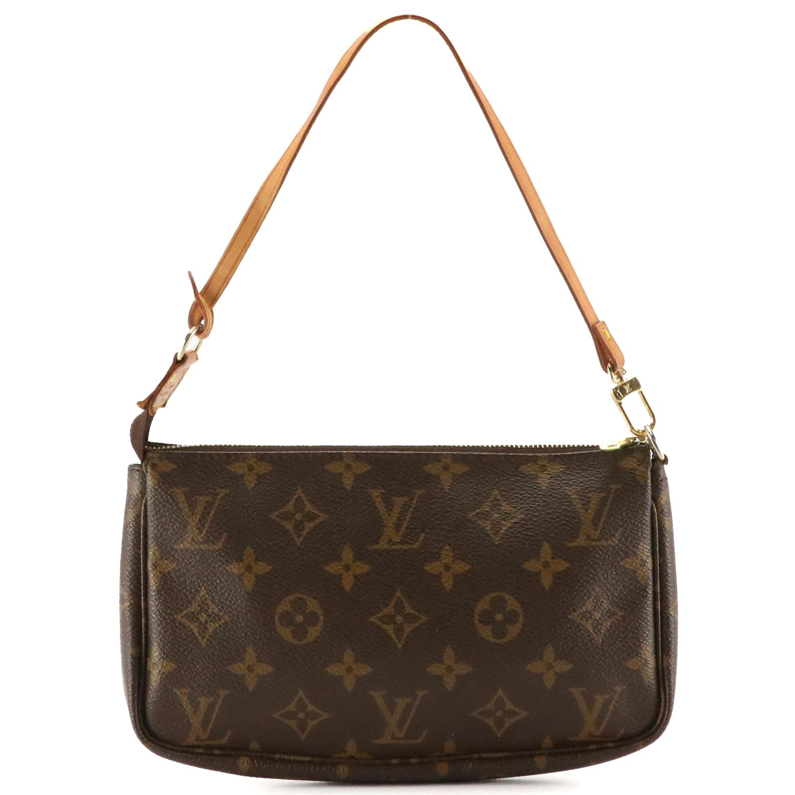 Louis Vuitton Zip Pochette in Monogram Canvas and Leather